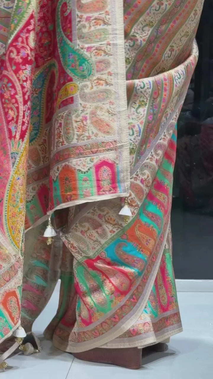 Exclusive Handwoven Banarasi Saree for Weddings and Festive Occasions