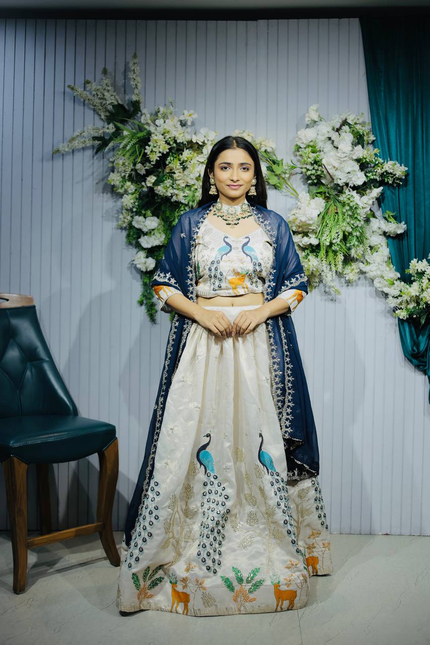 Heavy Tissue Silk Lahenga