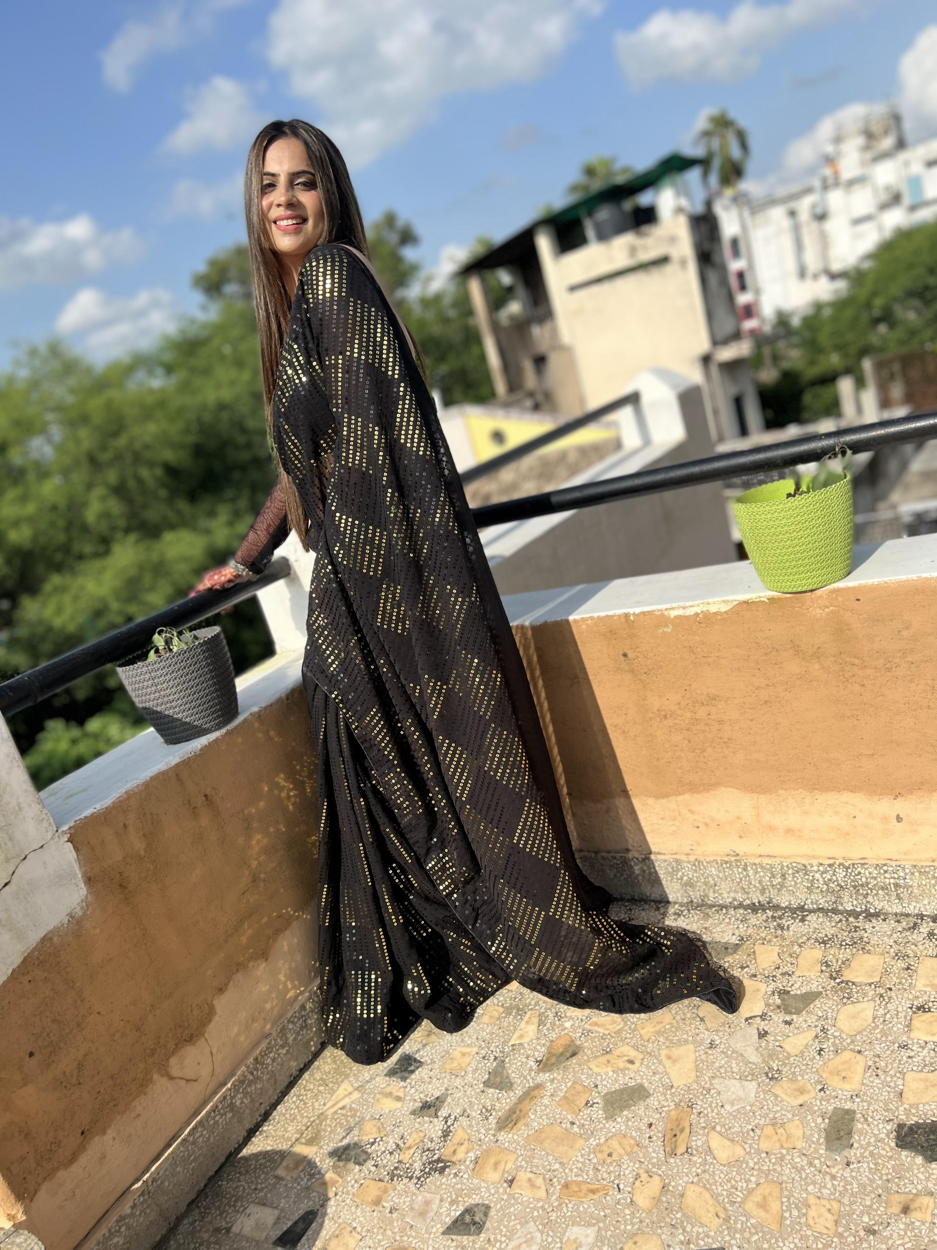 exclusive Sequance saree