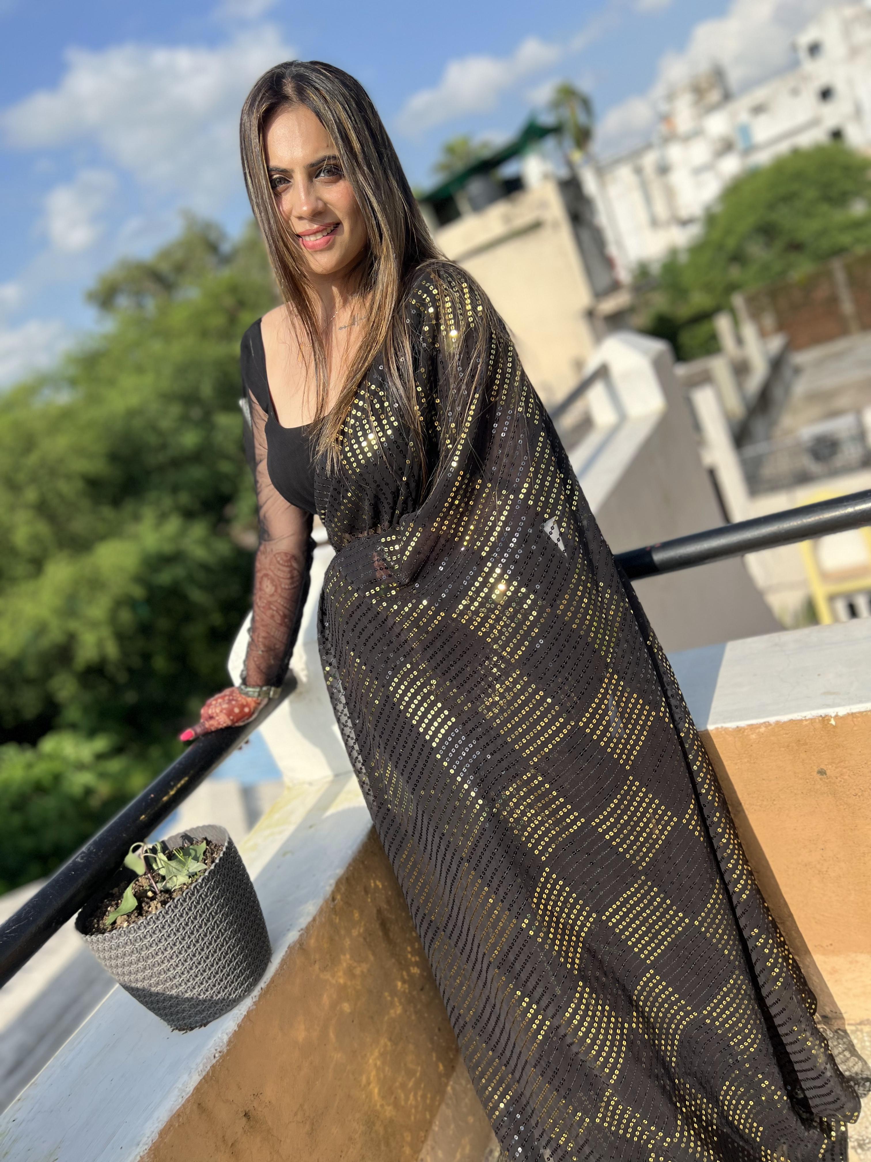 exclusive Sequance saree