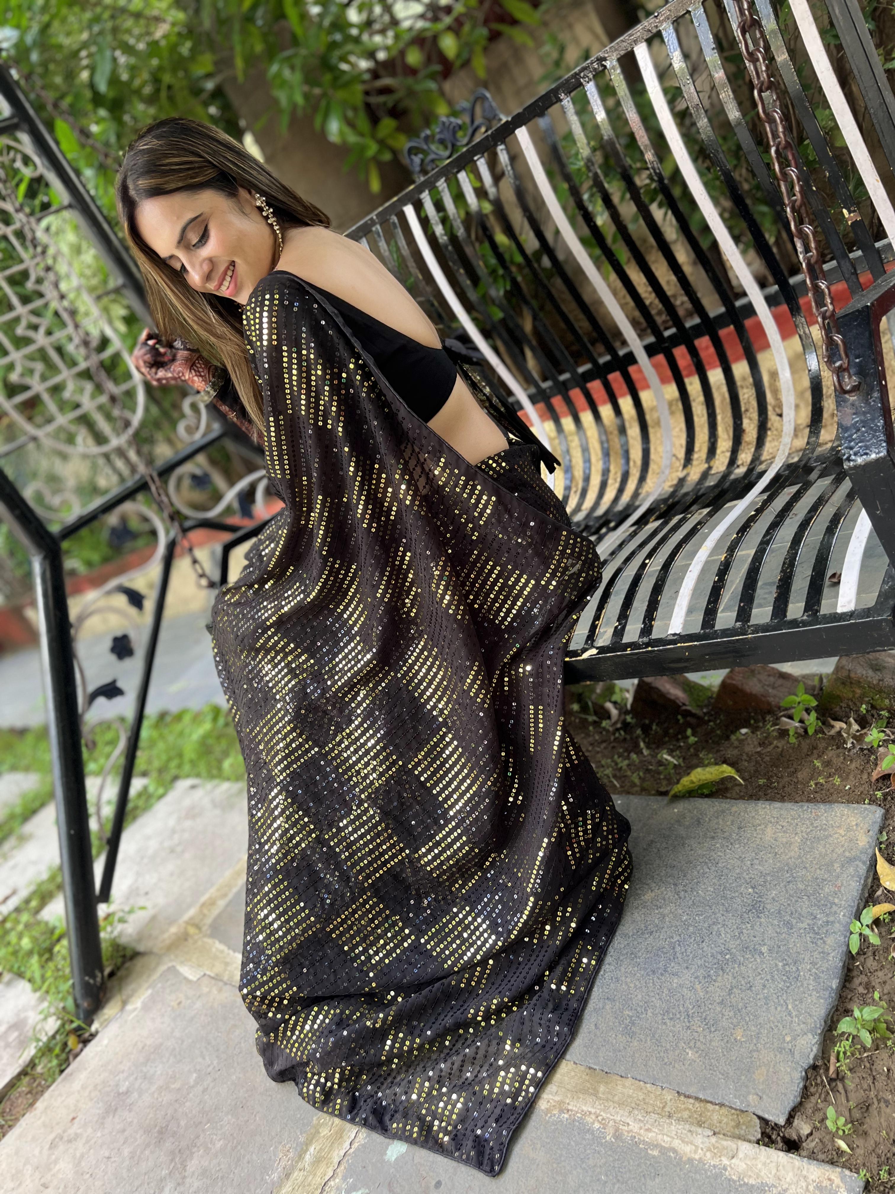 exclusive Sequance saree