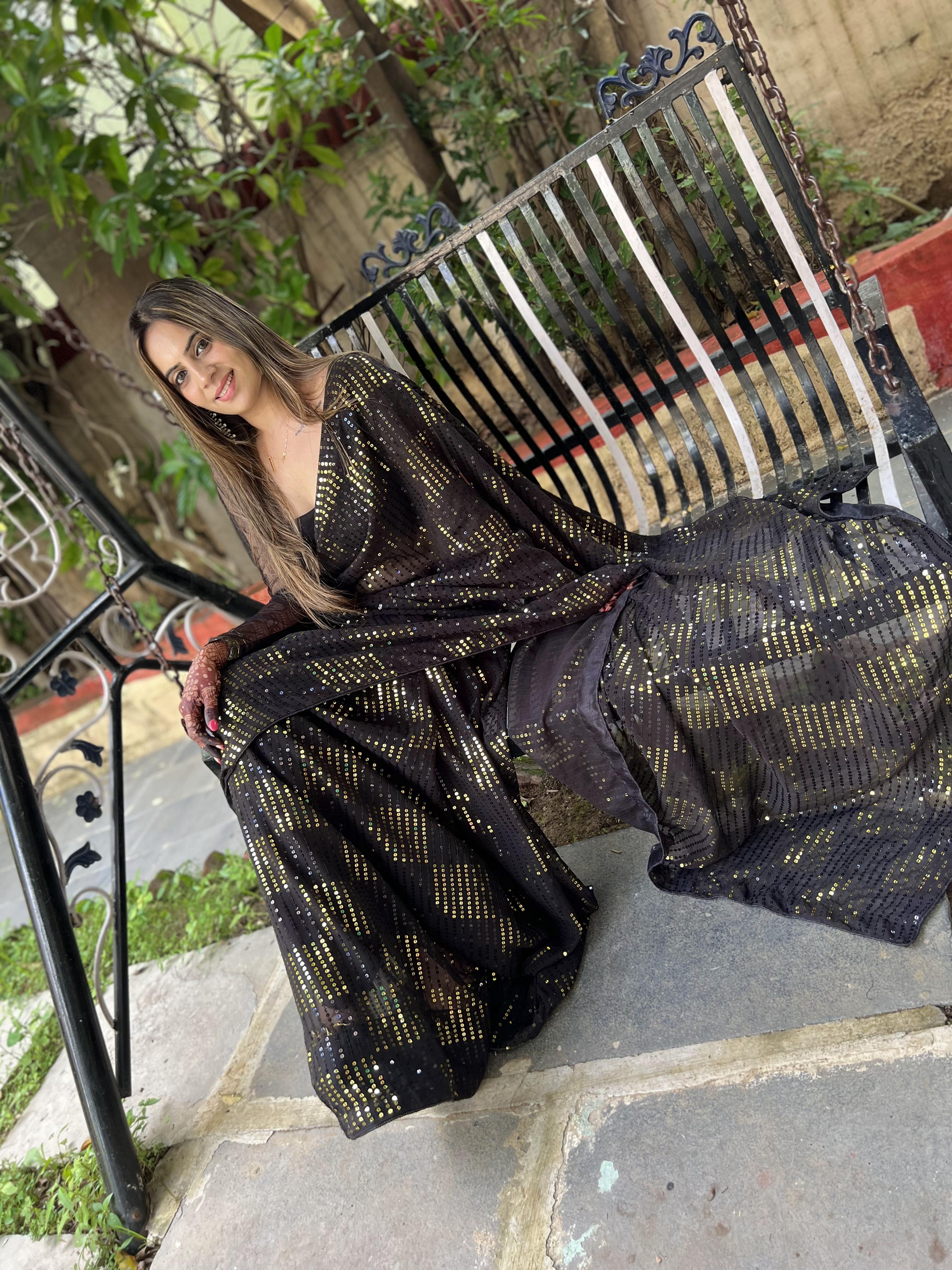 exclusive Sequance saree