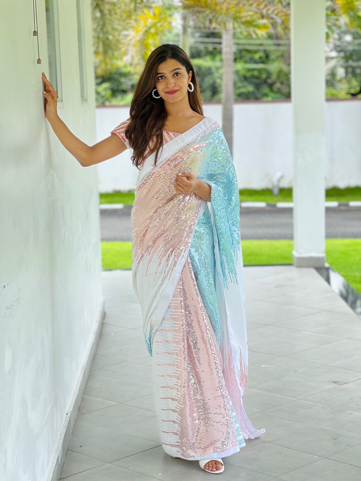 Celebrity inspired Beautiful SequanceSaree