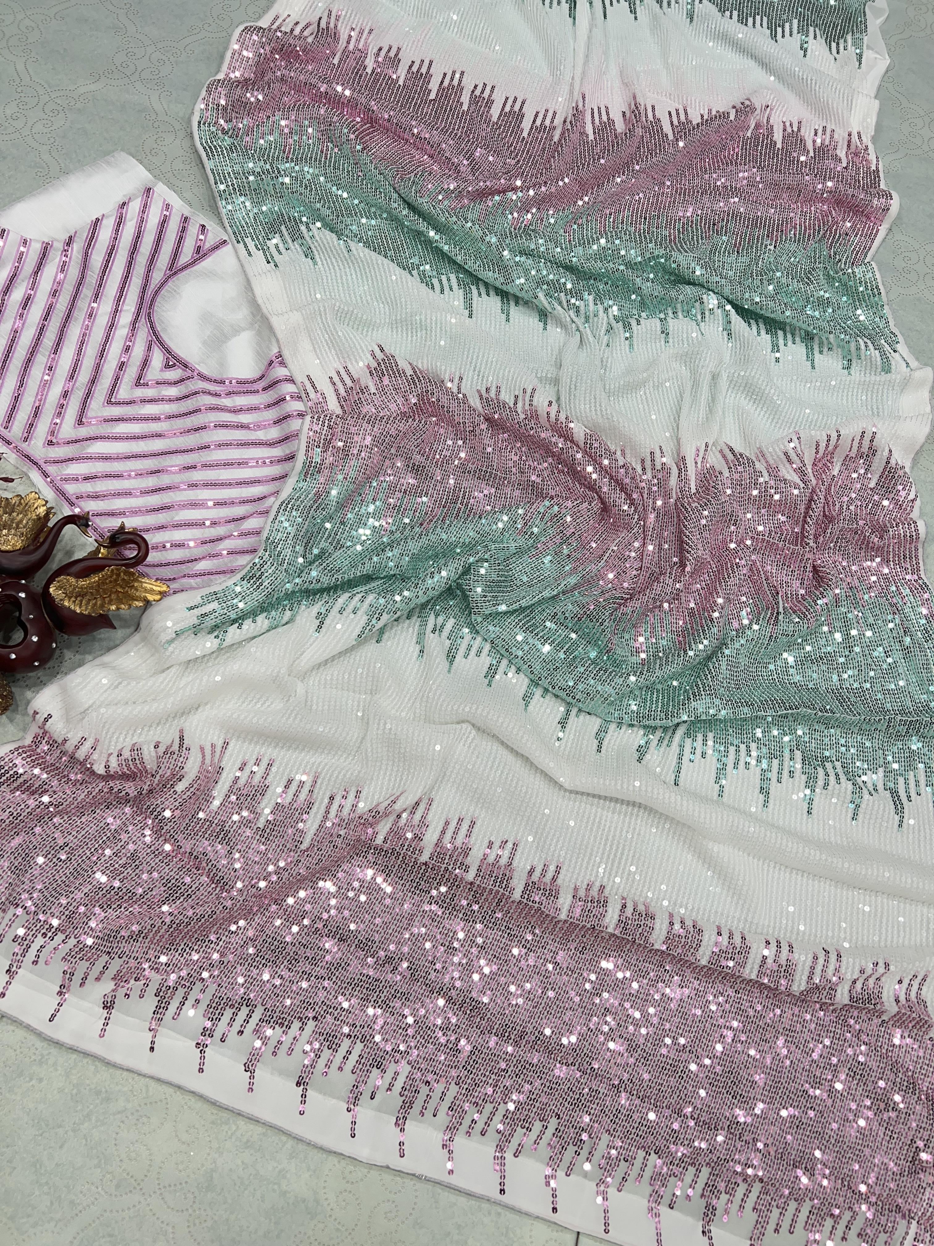 Celebrity inspired Beautiful SequanceSaree