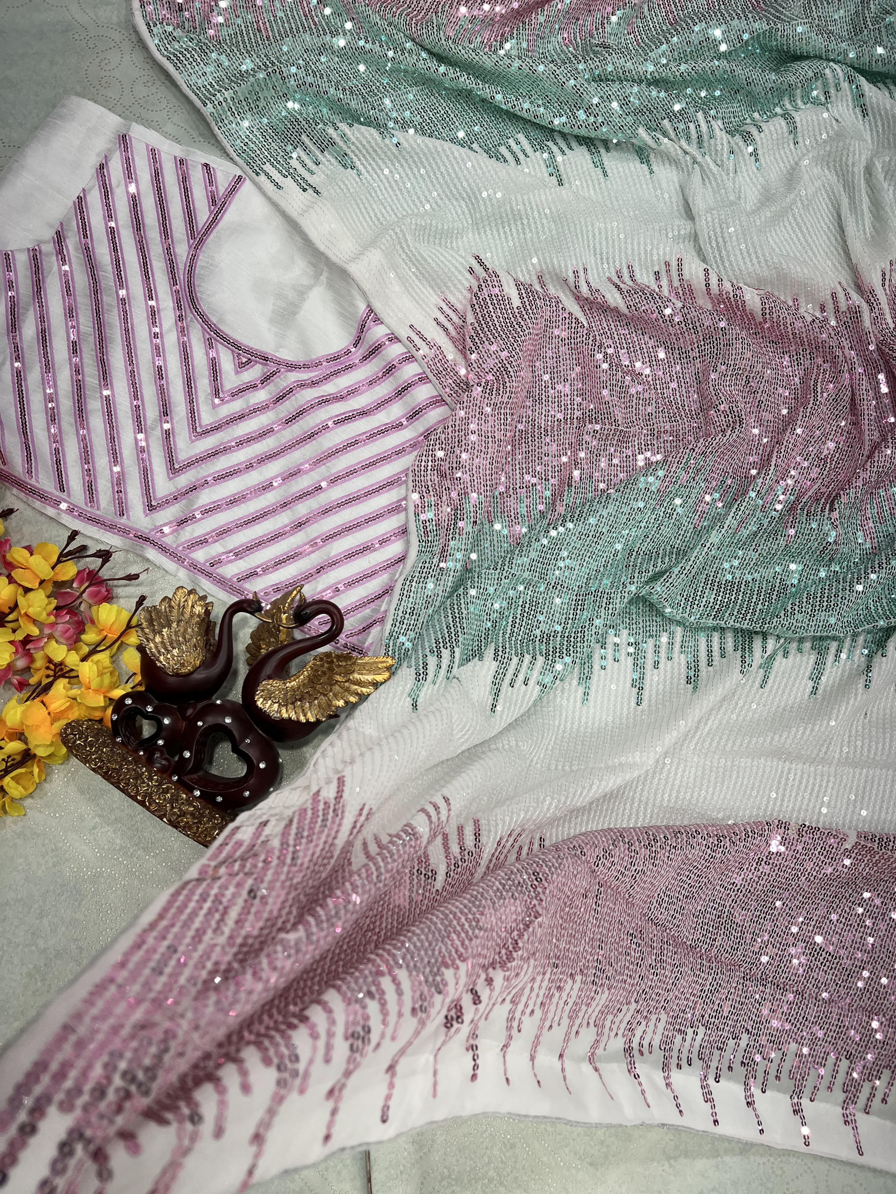 Celebrity inspired Beautiful SequanceSaree