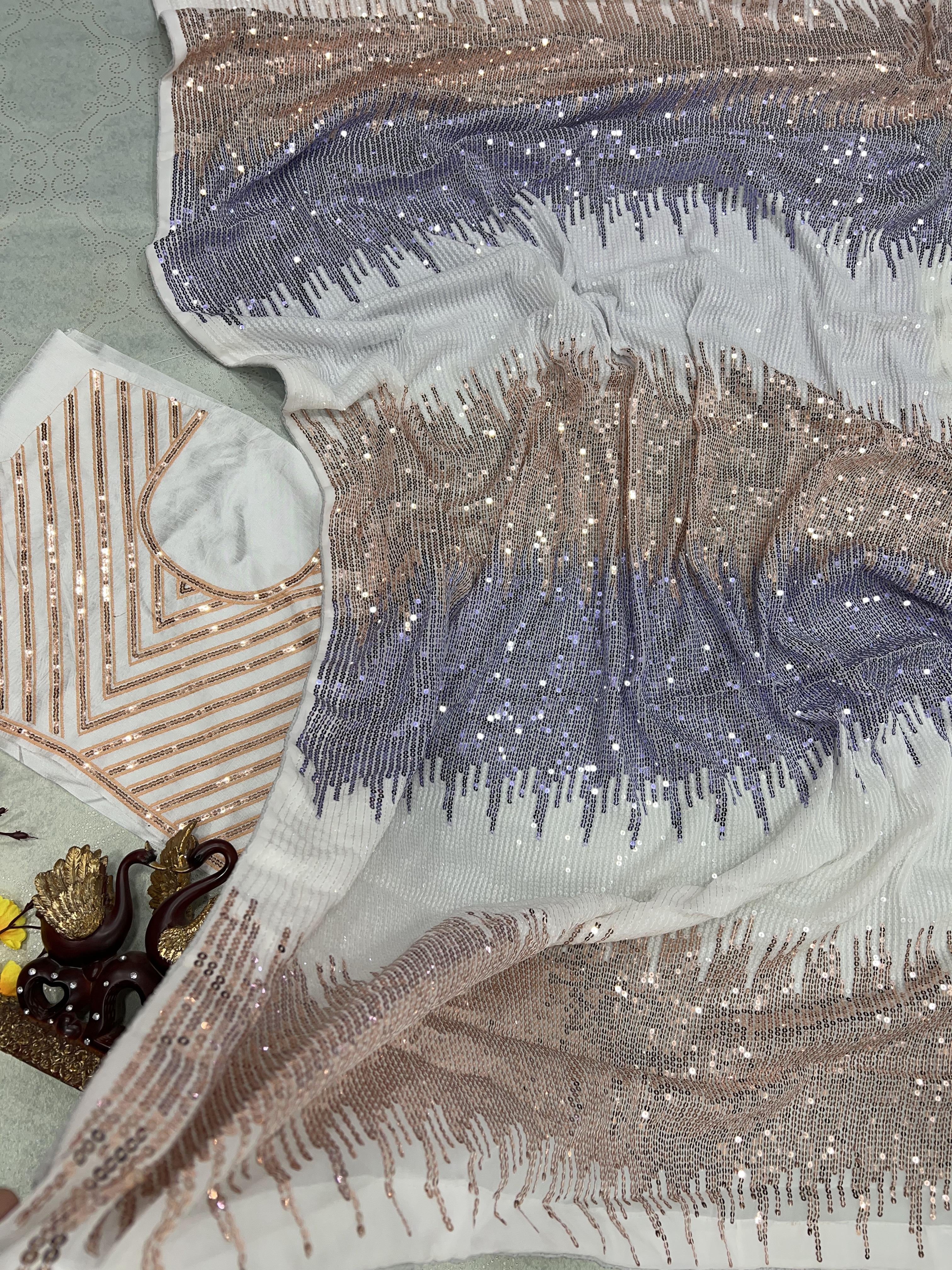 Celebrity inspired Beautiful SequanceSaree