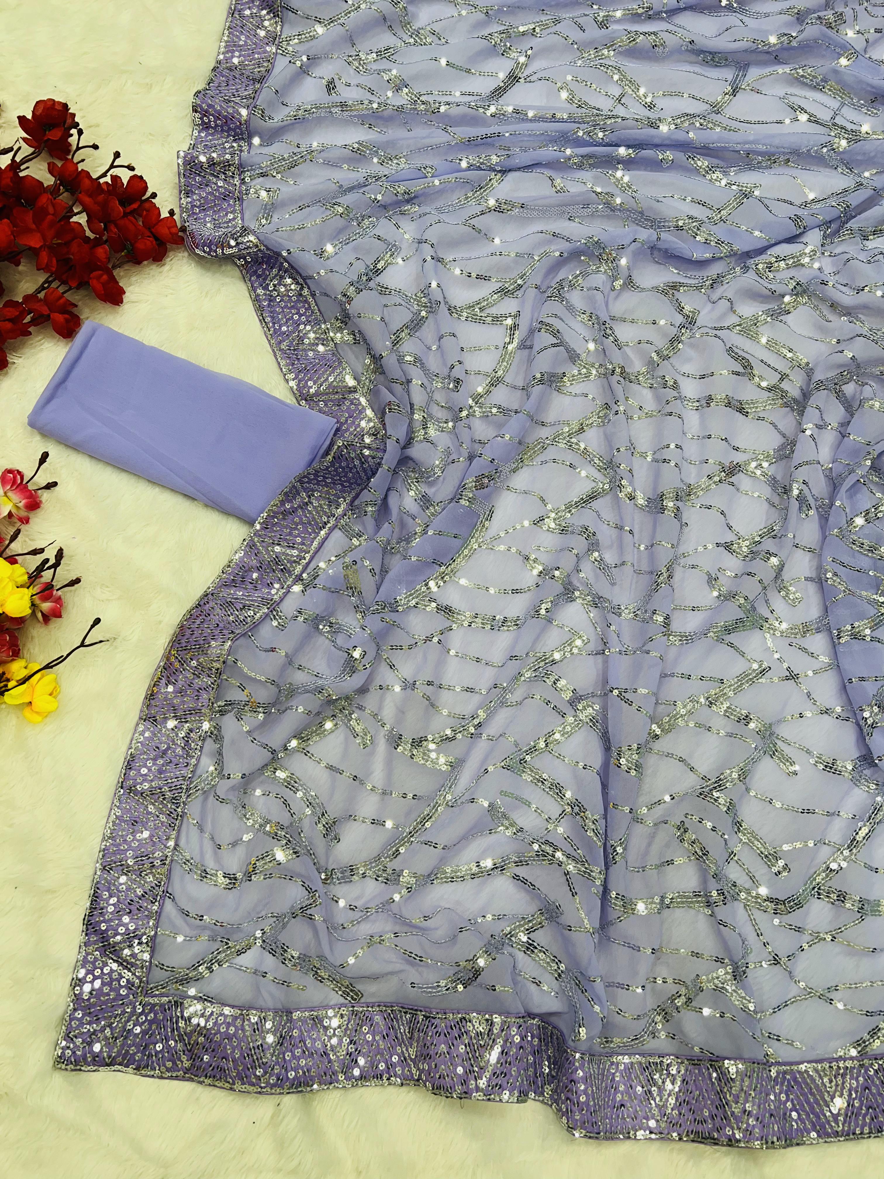 Exclusive sequance saree