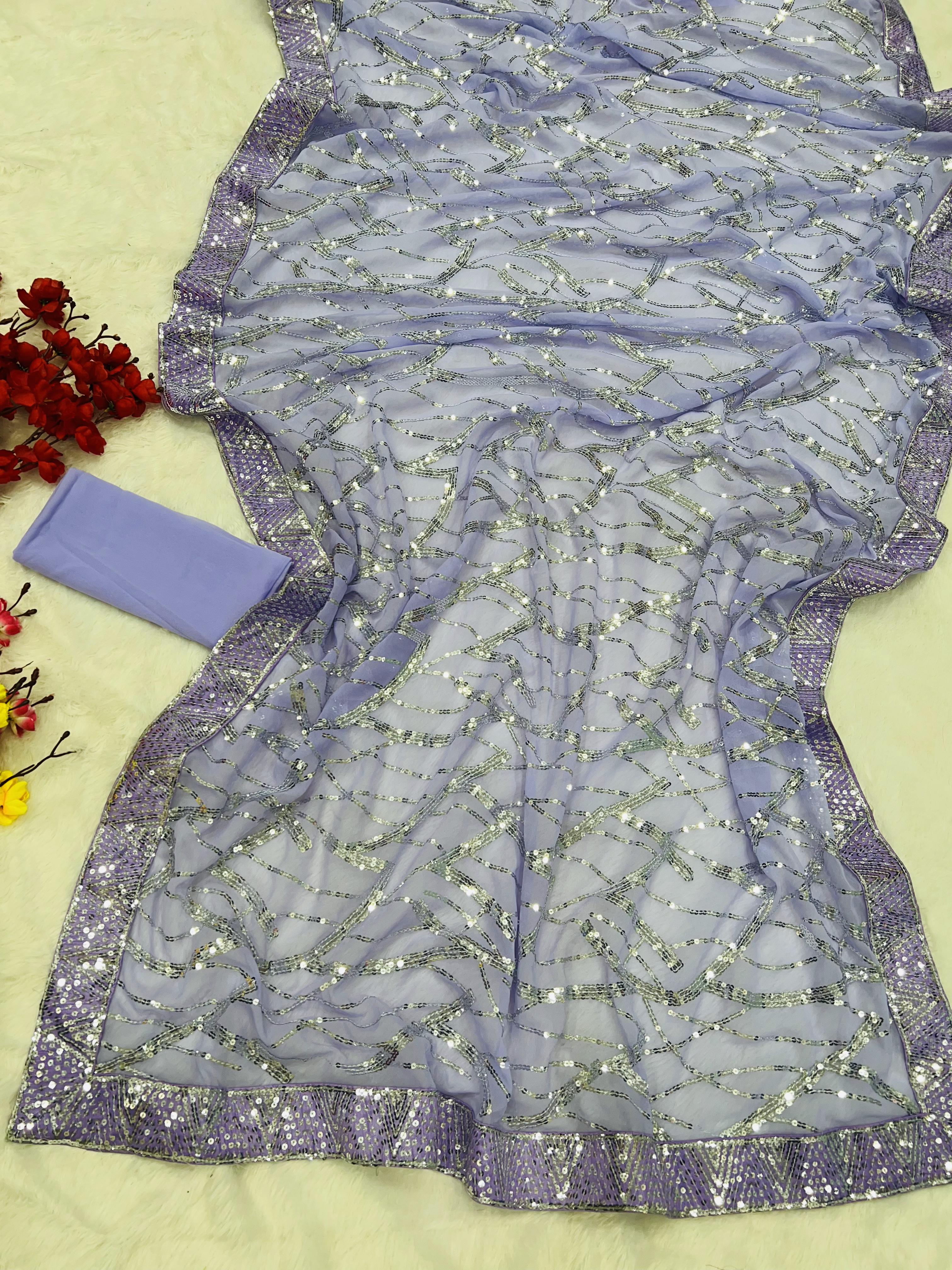 Exclusive sequance saree