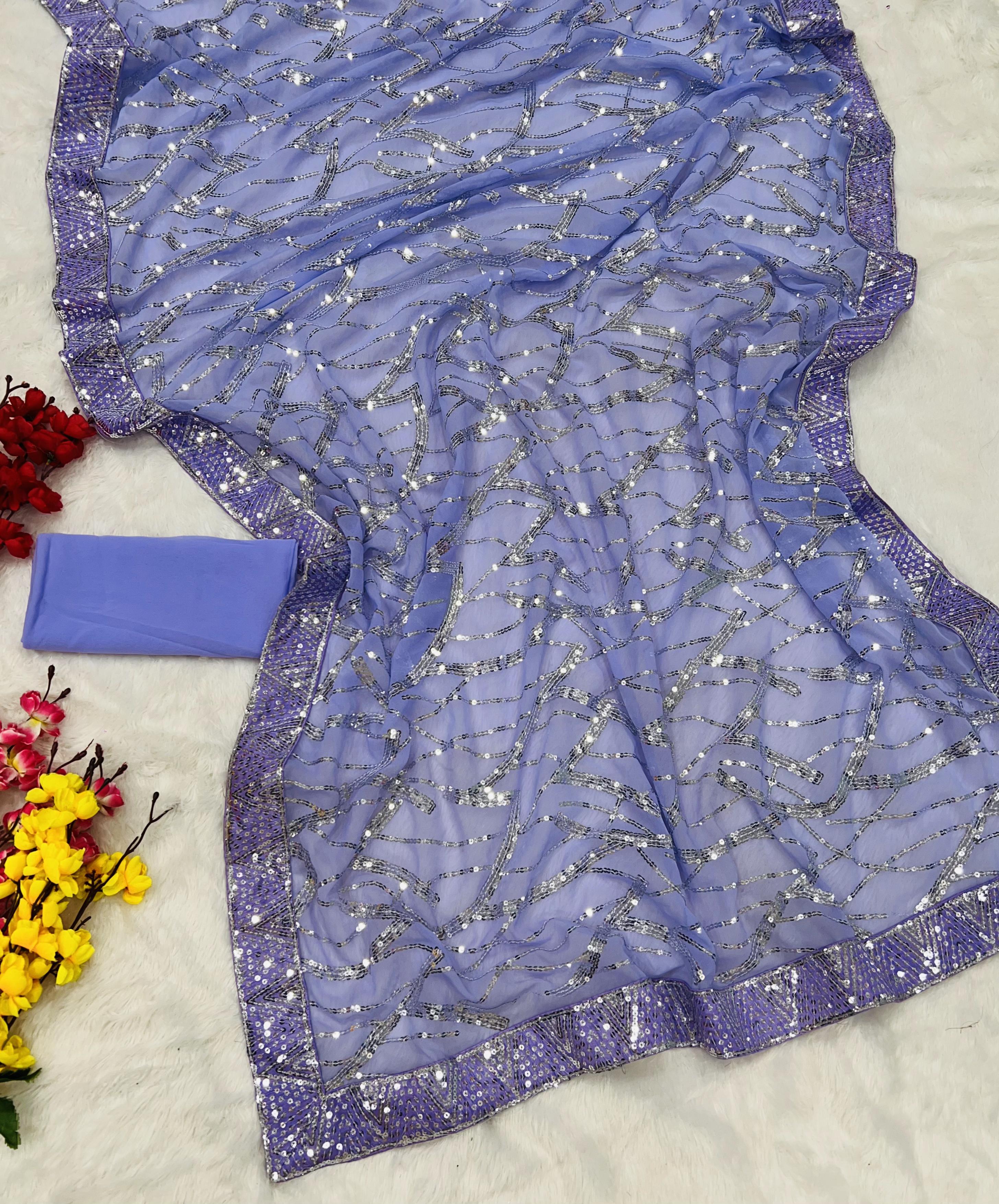 Exclusive sequance saree