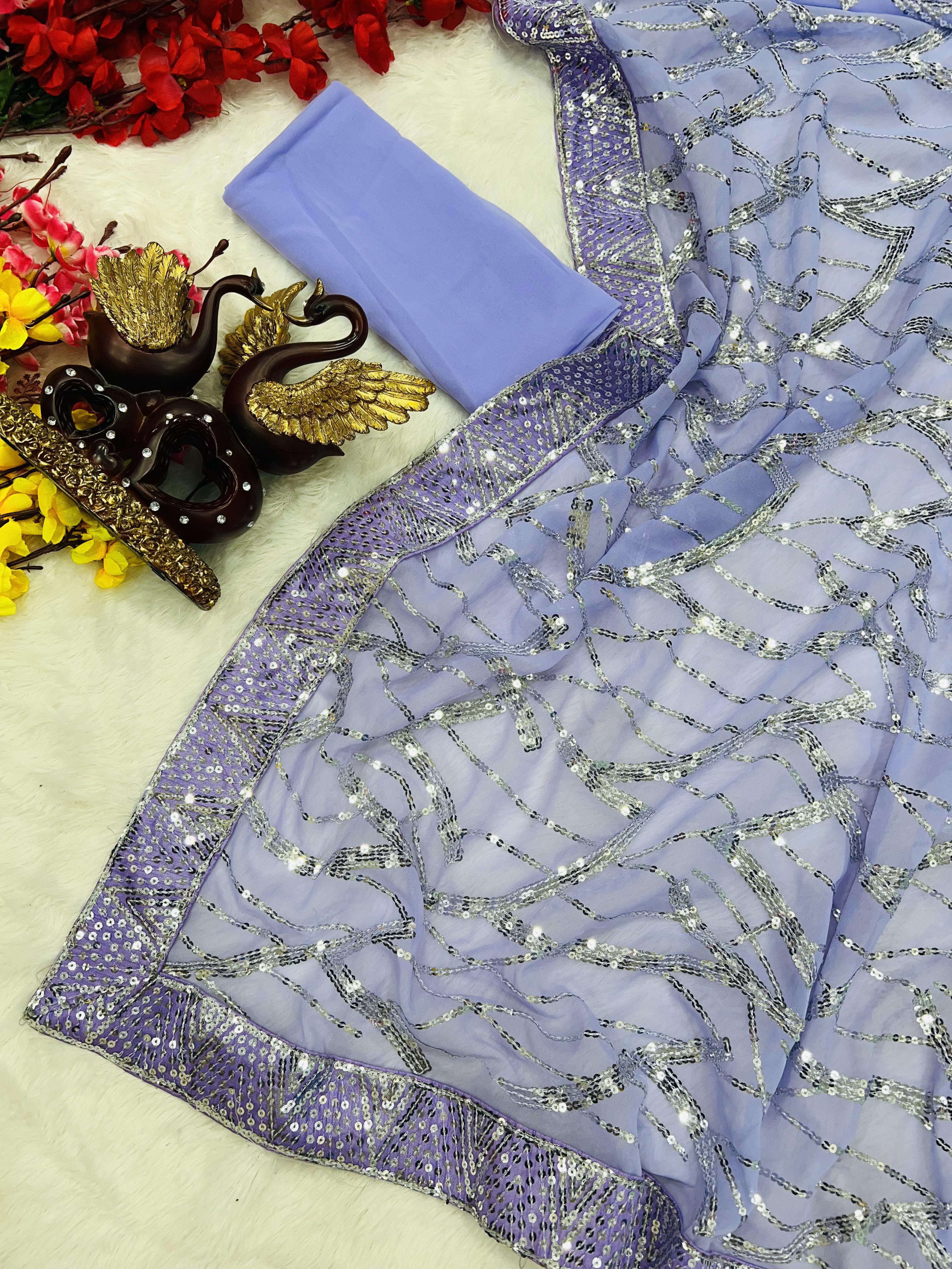 Exclusive sequance saree