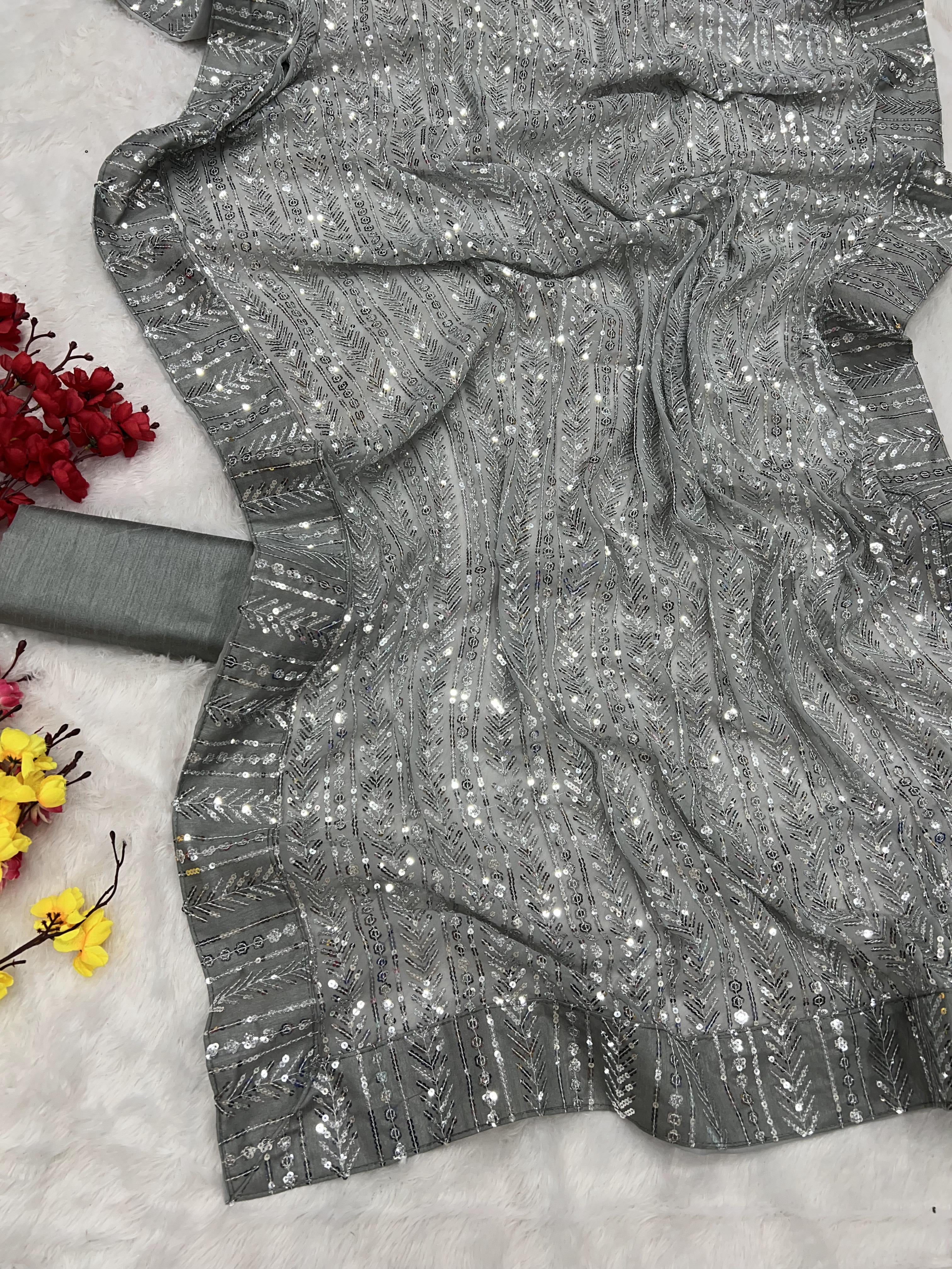 Soft Georgette Fabric Saree