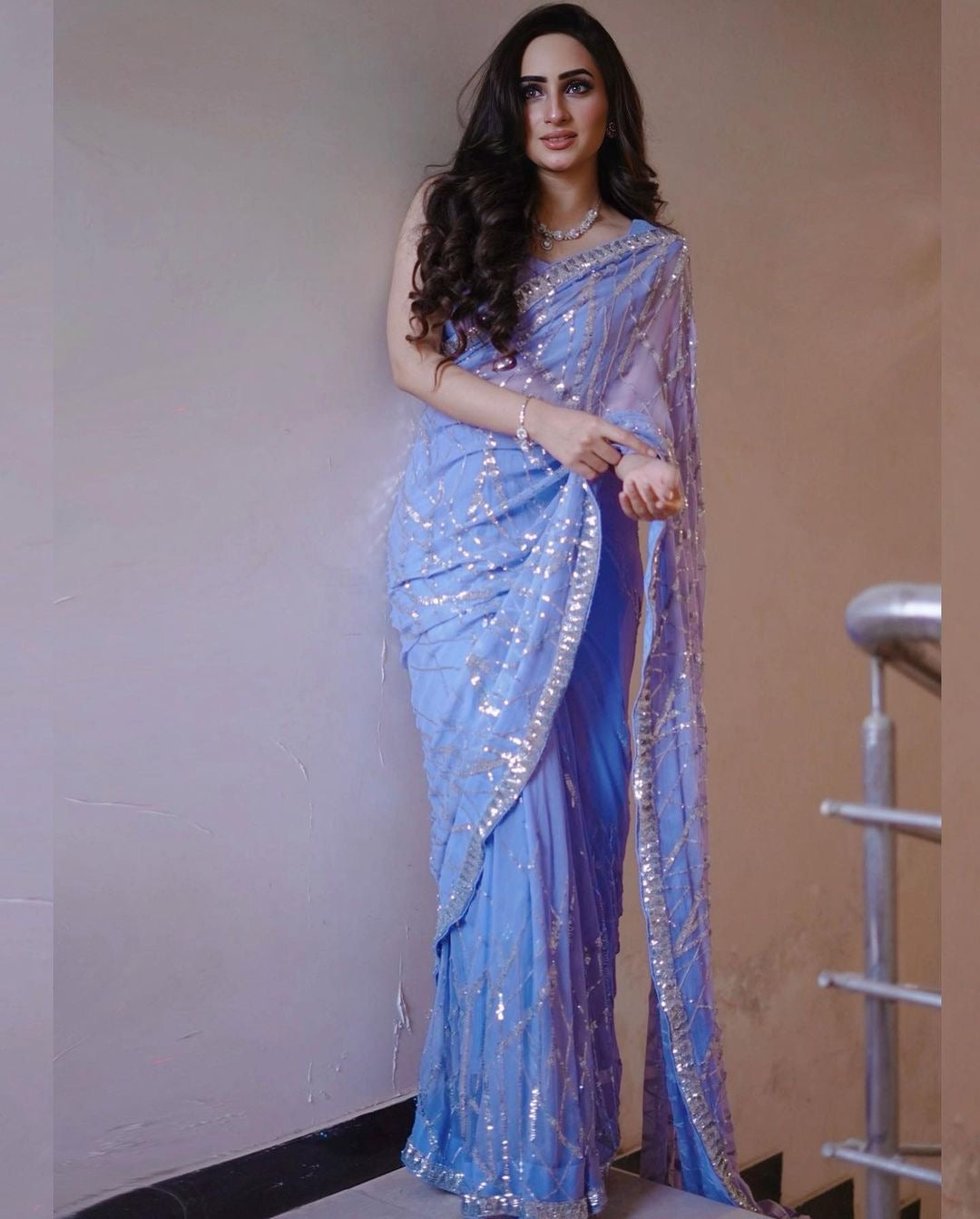 Exclusive sequance saree