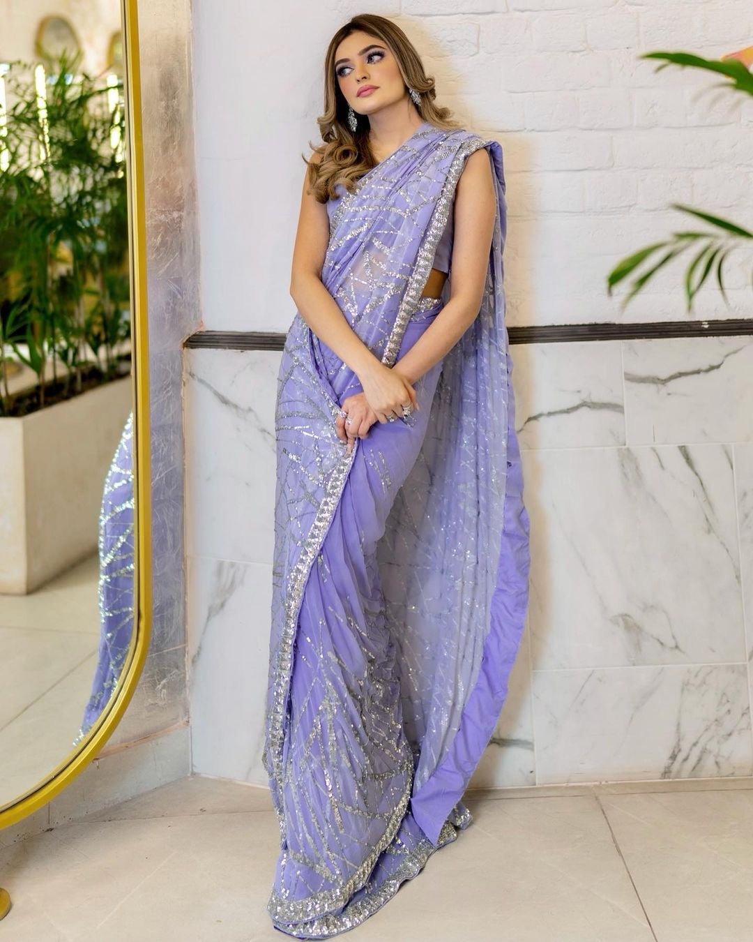 Exclusive sequance saree