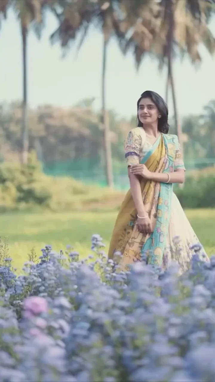 Classic Lehenga Choli Featuring Rich, Handcrafted Kalamkari Motifs