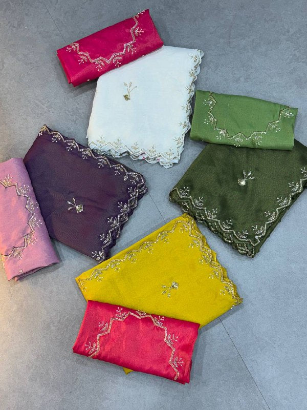 ZARI WITH HAND WORK SAREE