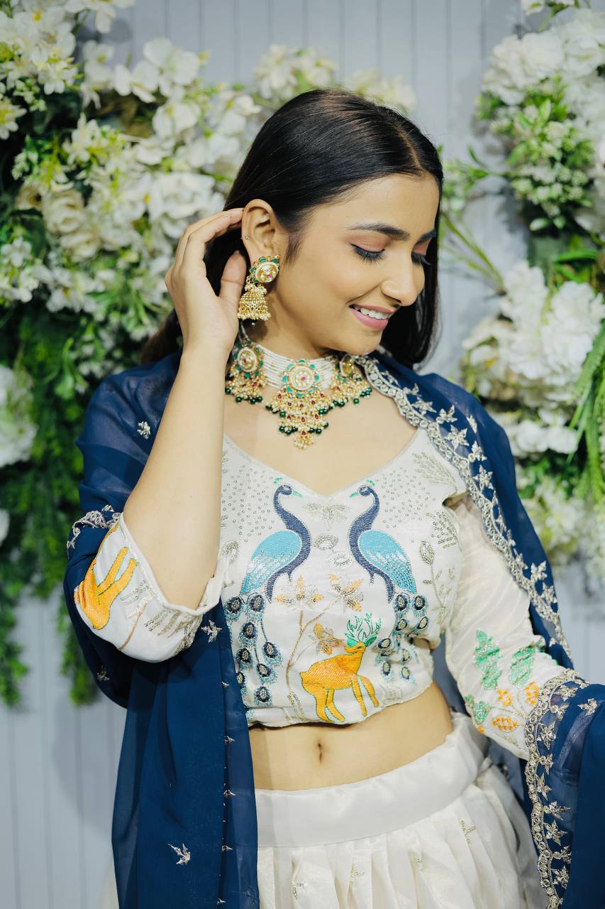 Heavy Tissue Silk Lahenga