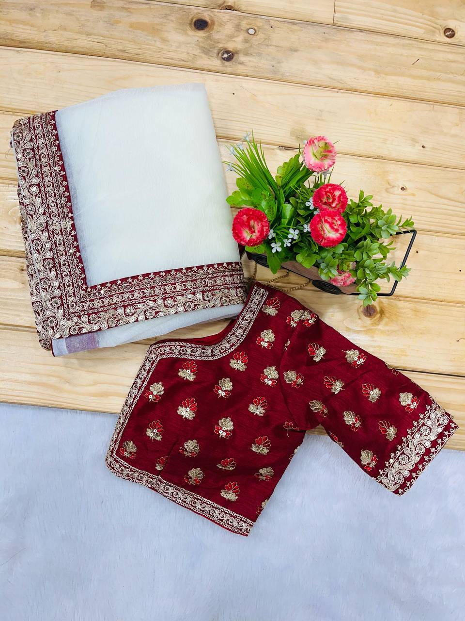 Banarasi crush Saree