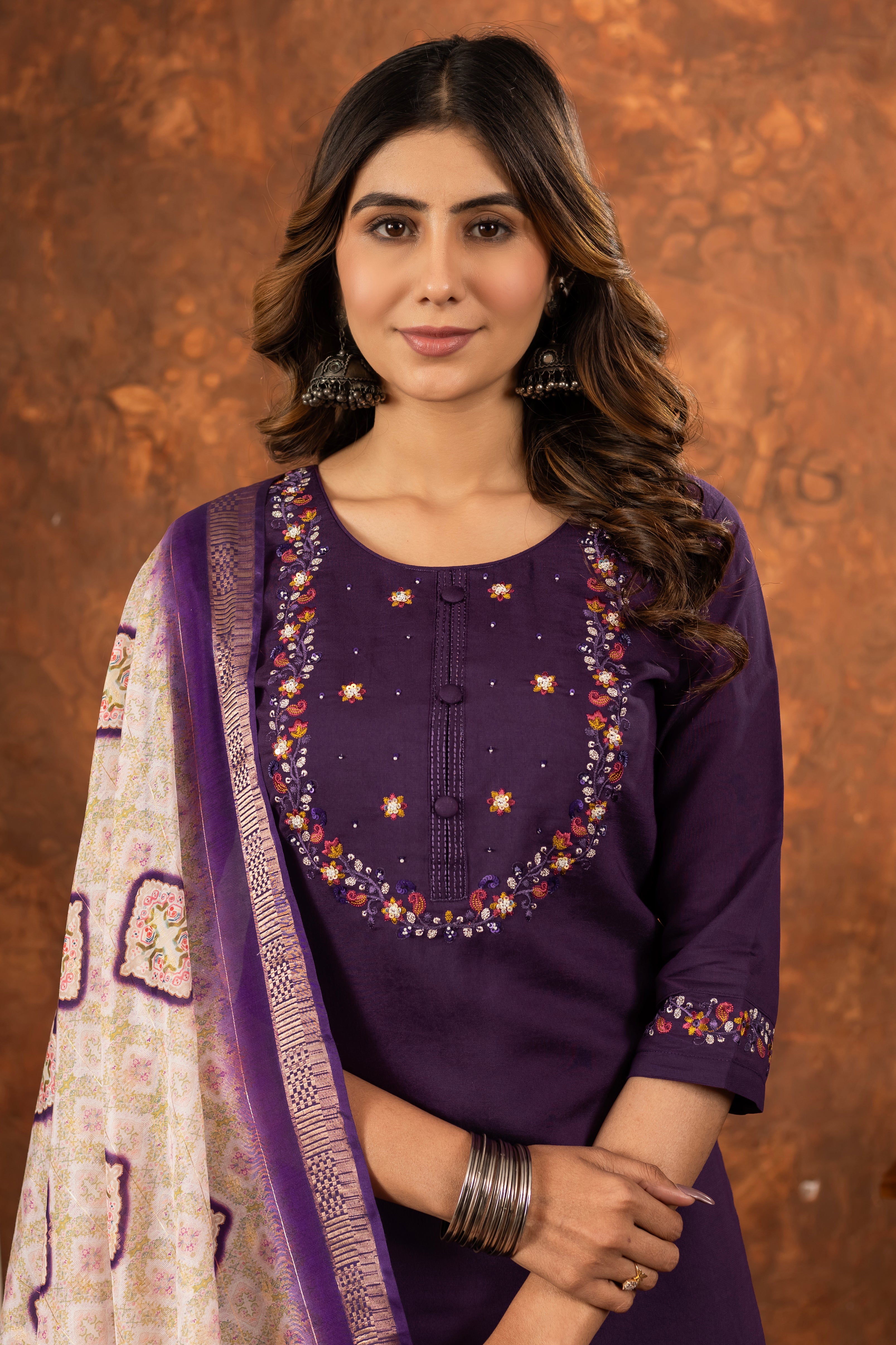 Elegant Straight Kurti Pant Dupatta