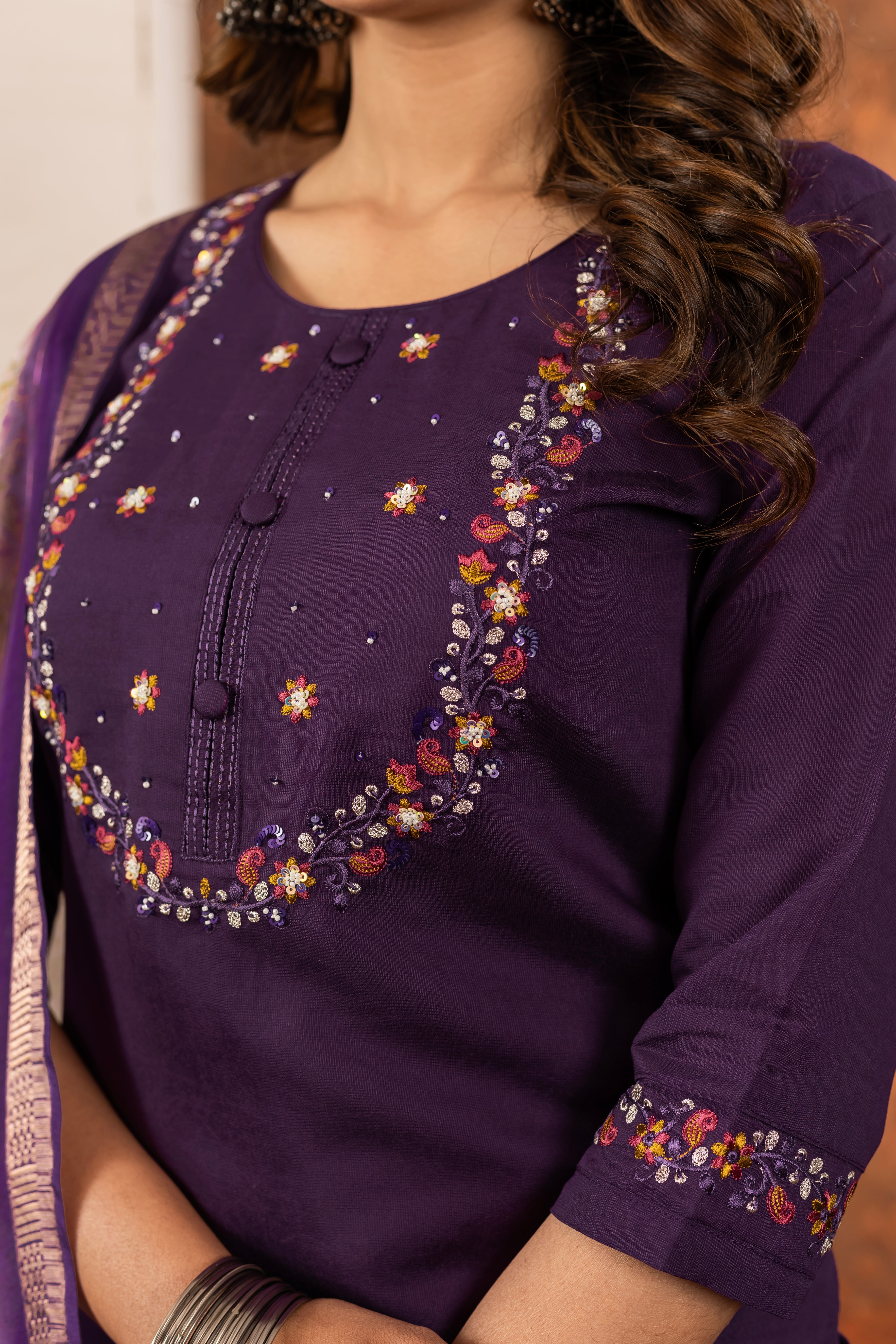 Elegant Straight Kurti Pant Dupatta