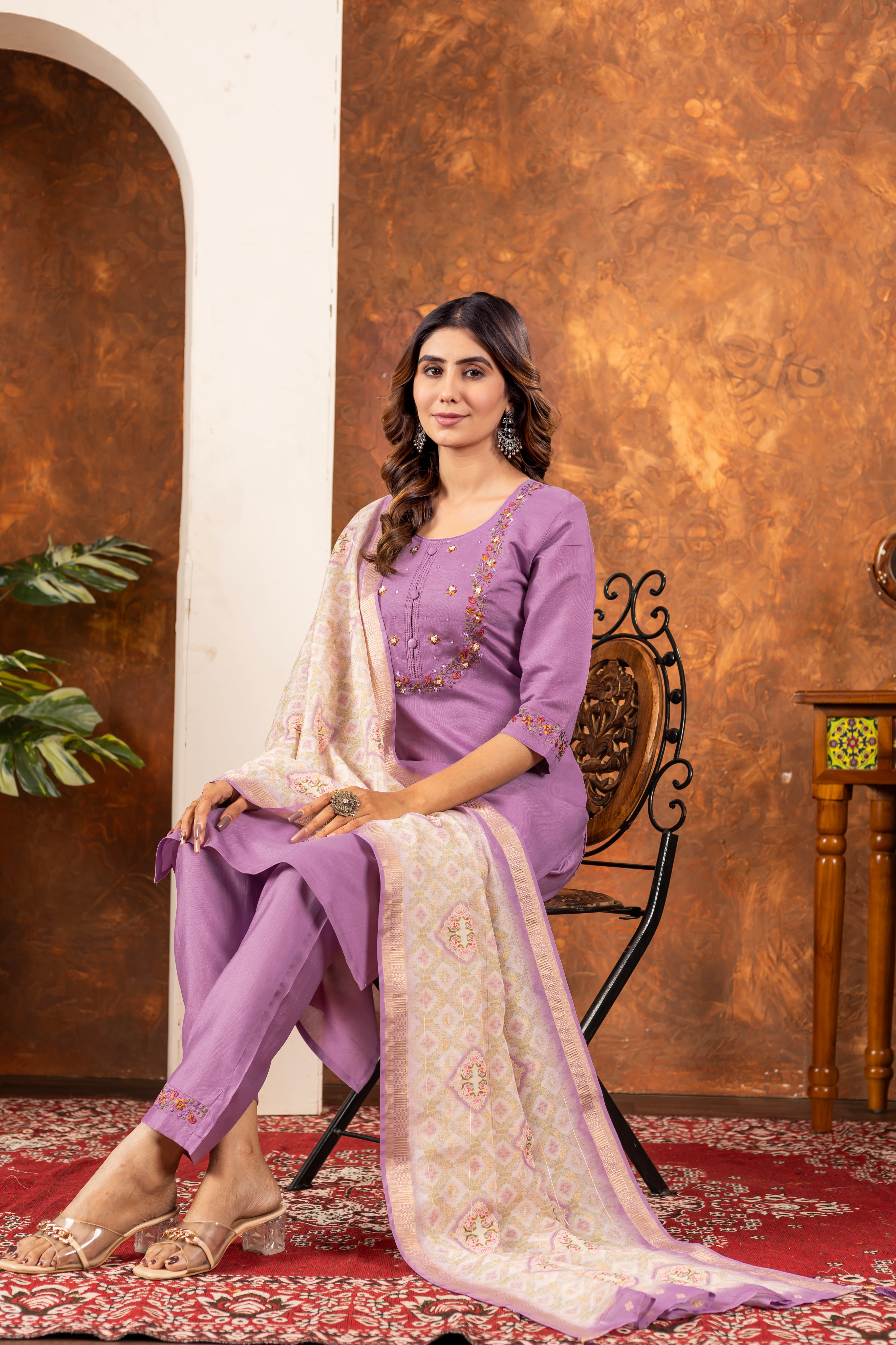 Elegant Straight Kurti Pant Dupatta