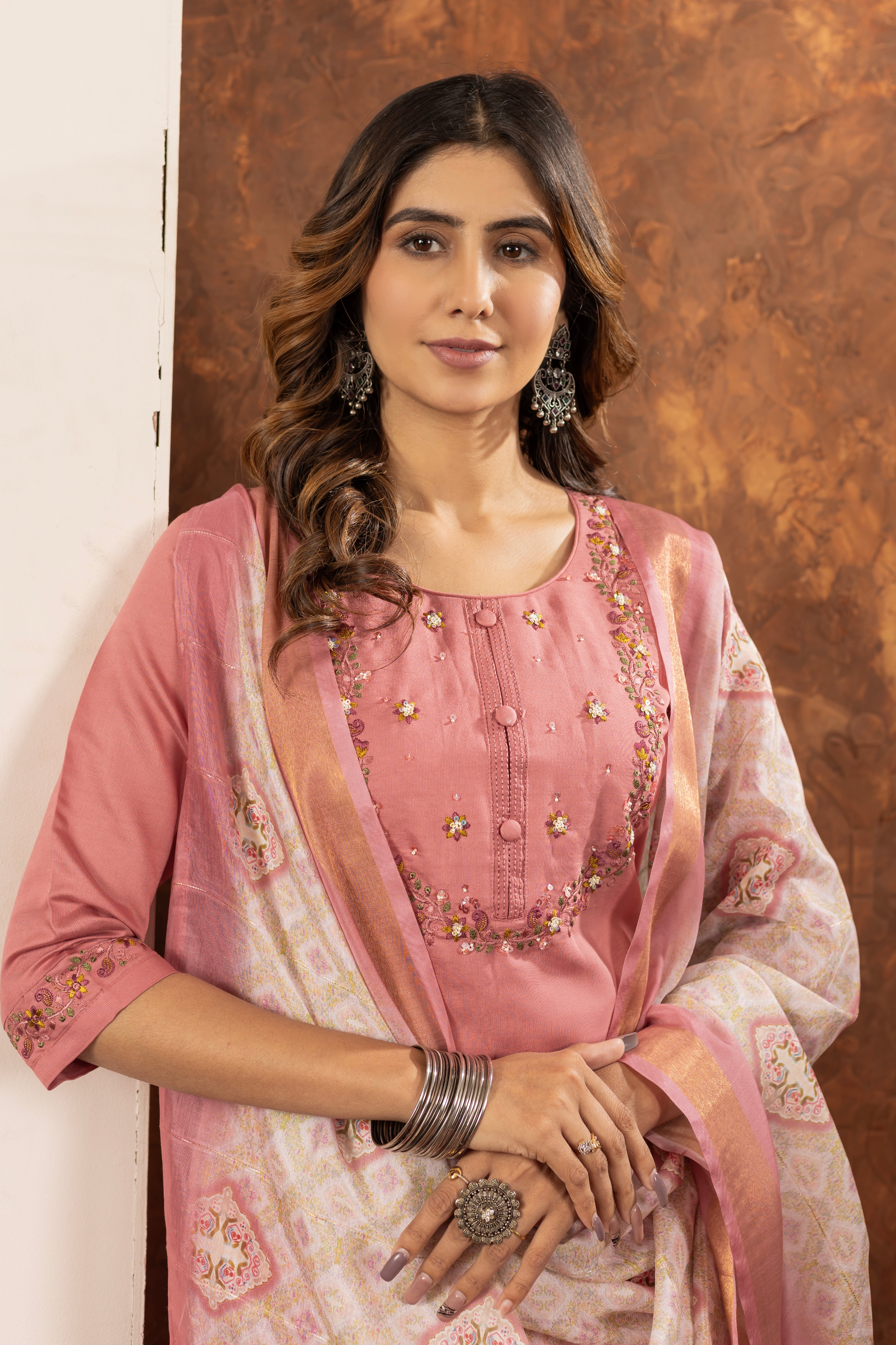 Elegant Straight Kurti Pant Dupatta