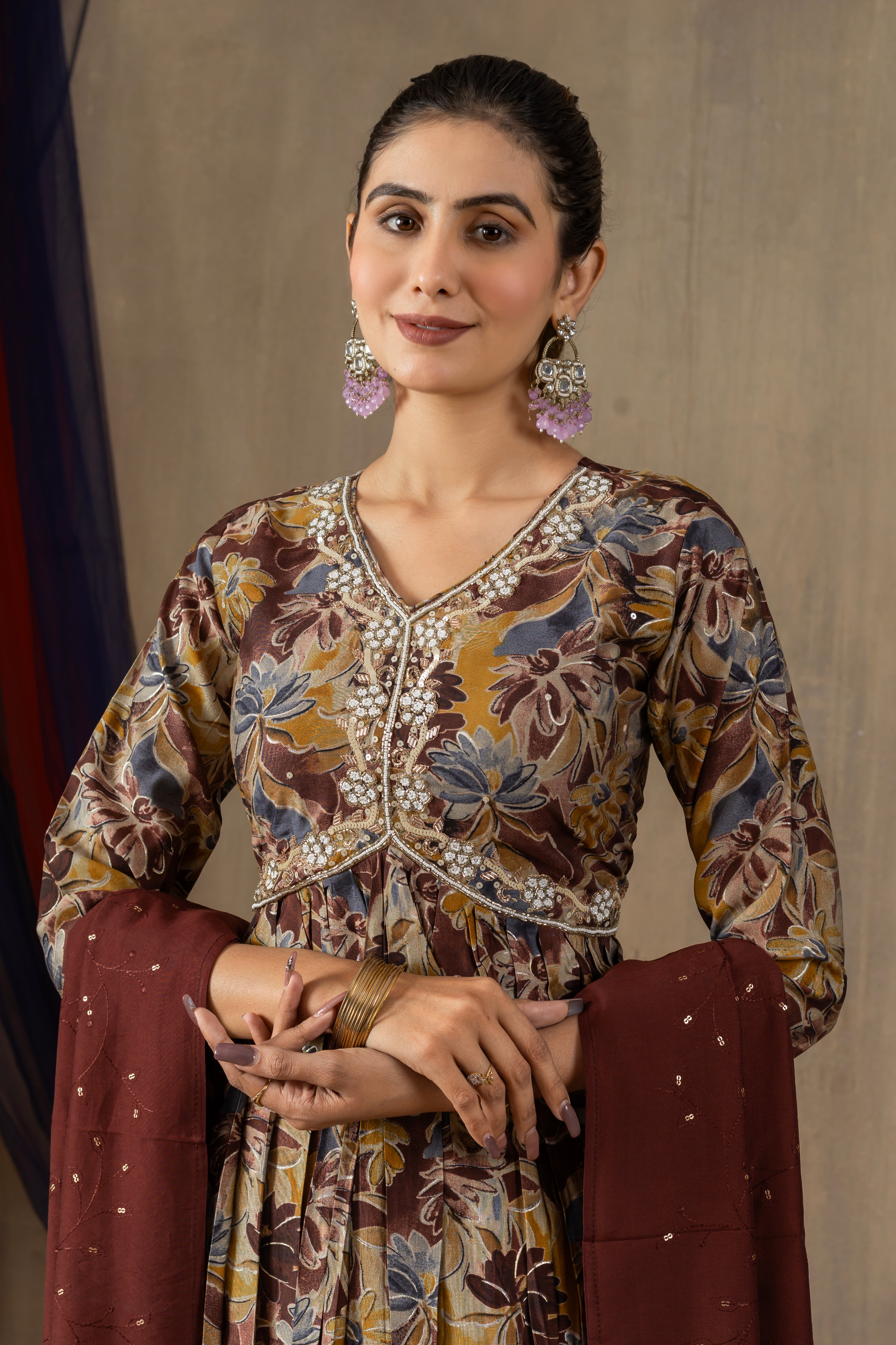 Elegant Straight Kurti Pant Dupatta Set