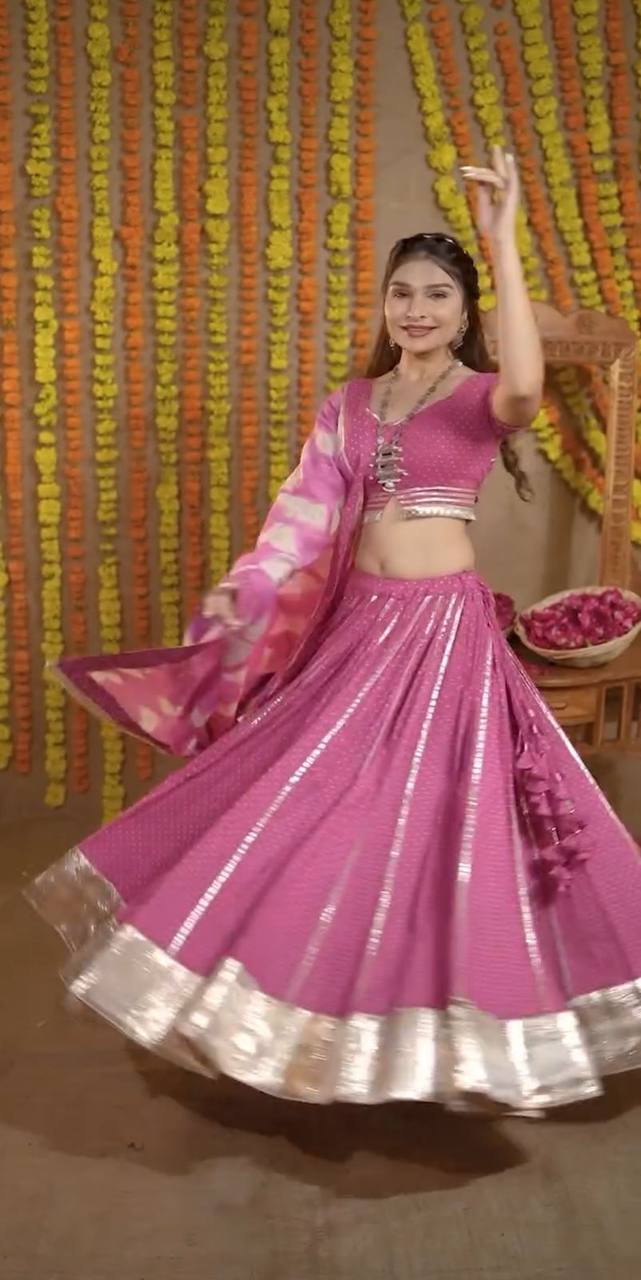 Launching Navratri Special Lehenga Choli With 6 Meter Heavy Flair