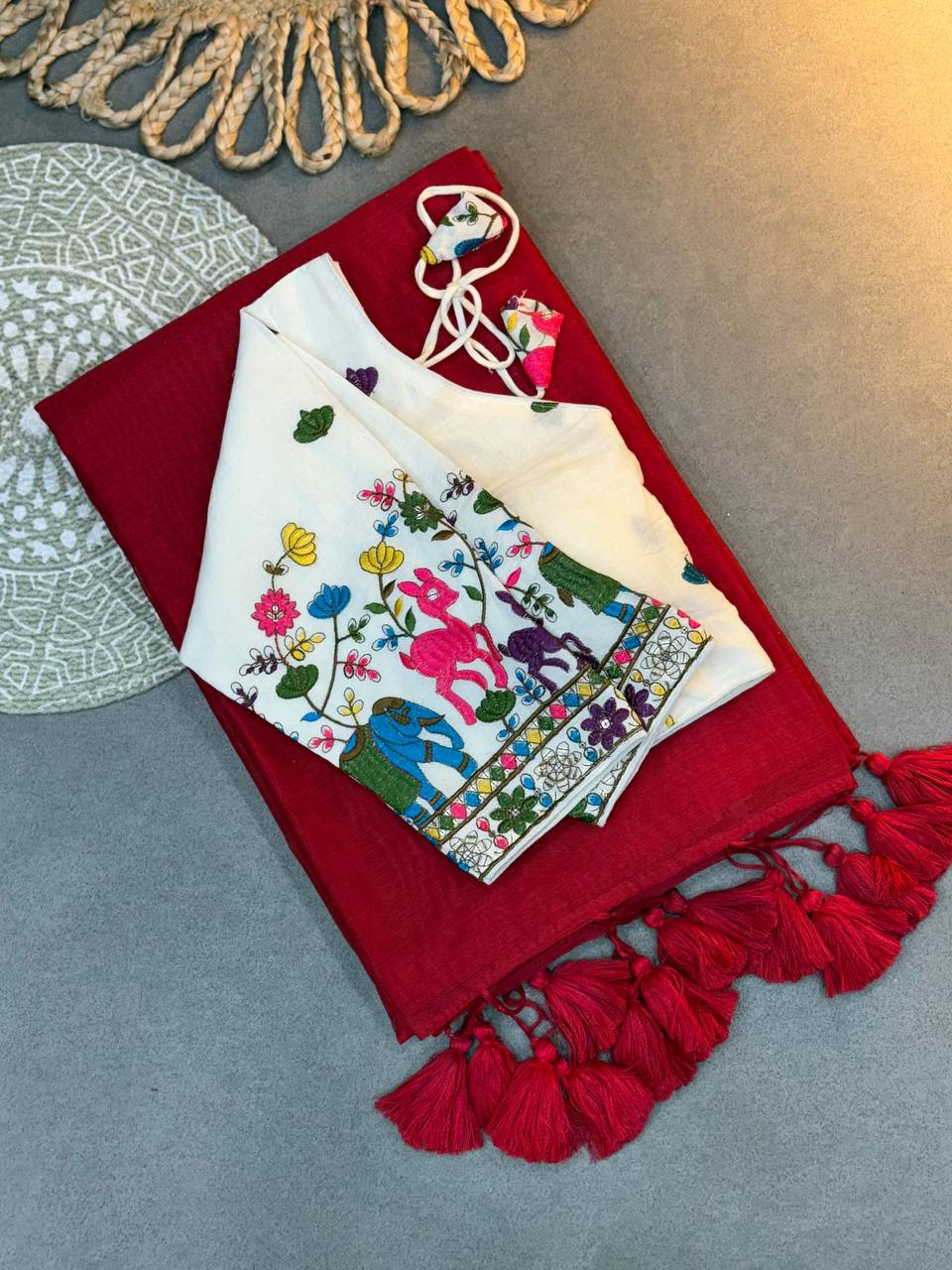 *PRESENTING KHADI COTTON SAREE*