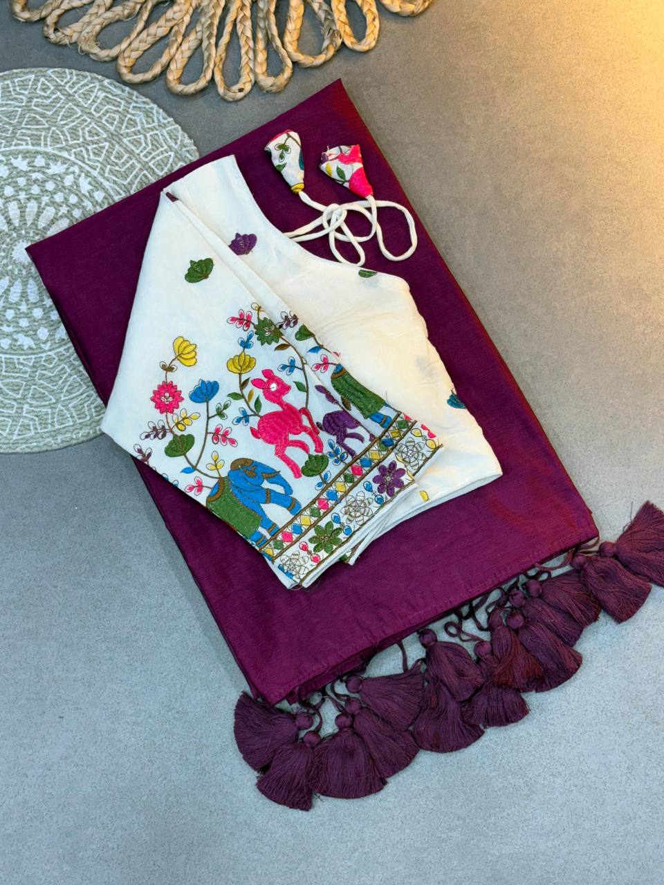 *PRESENTING KHADI COTTON SAREE*