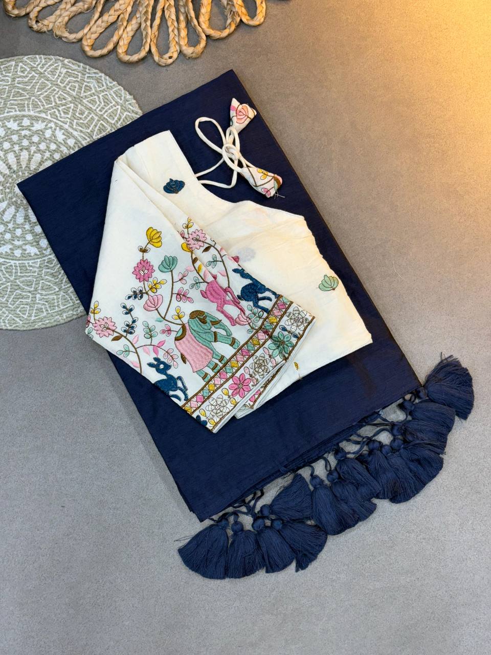 *PRESENTING KHADI COTTON SAREE*