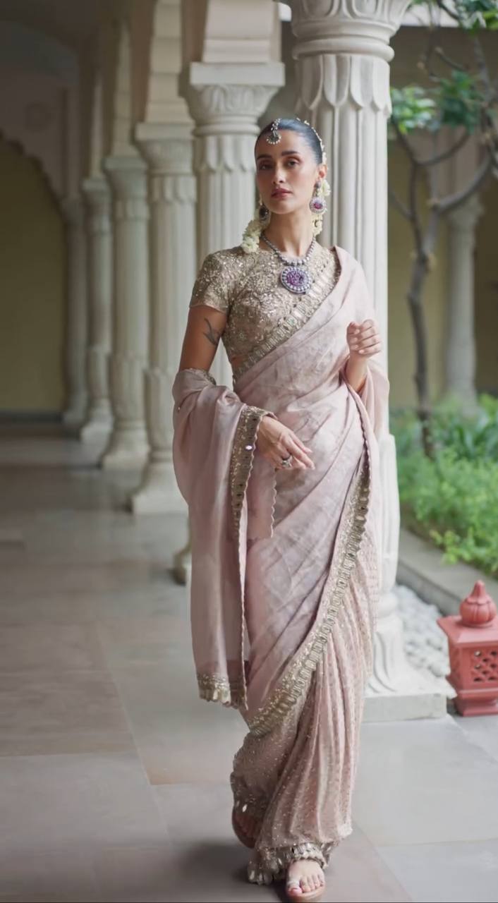 Best Ever and Traditional Designer Mirror work Saree
