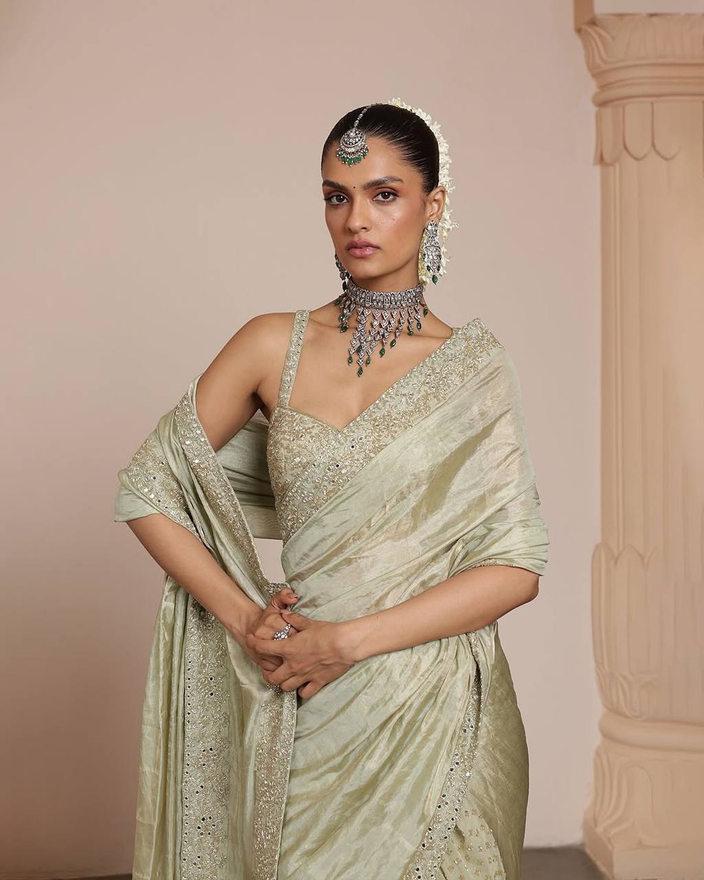 Best Ever and Traditional Designer Mirror work Saree