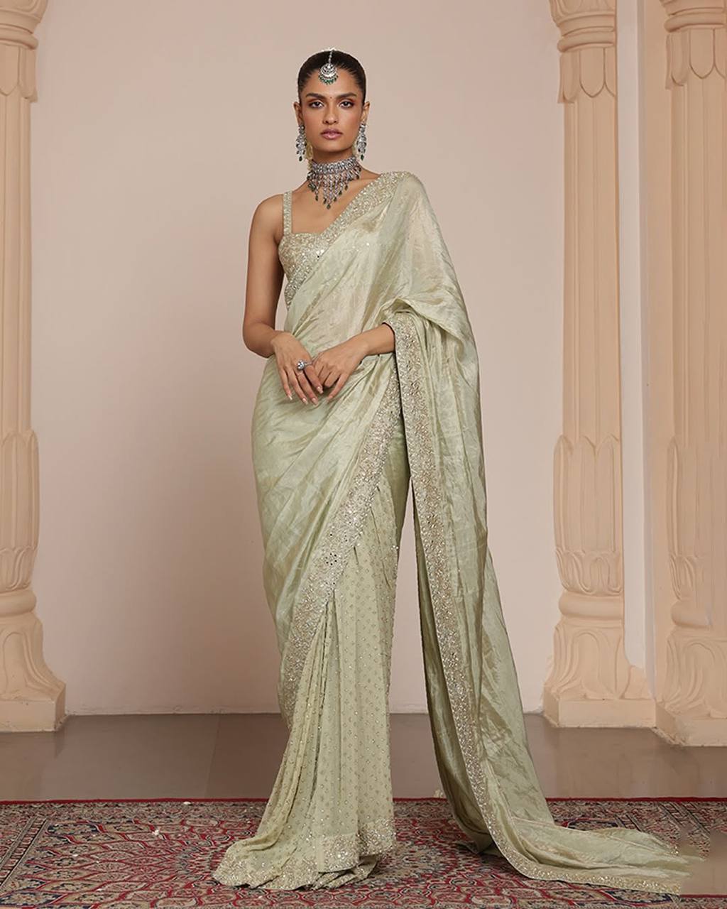 Best Ever and Traditional Designer Mirror work Saree