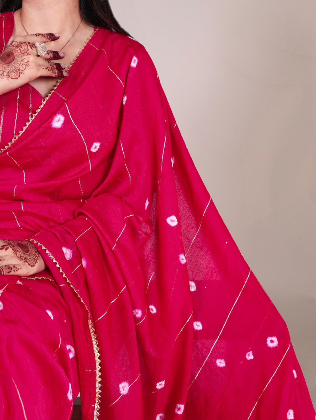 Elegance meets ethereal charm in this enchanting Viscose chanderi saree