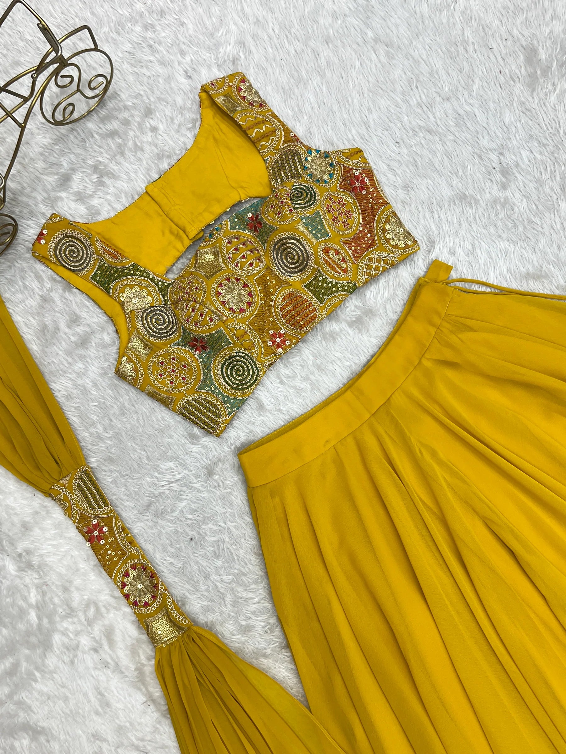 Elegant Ready to wear Anarkali Suit for Women | Designer Bandhej Work Ethnic Wear