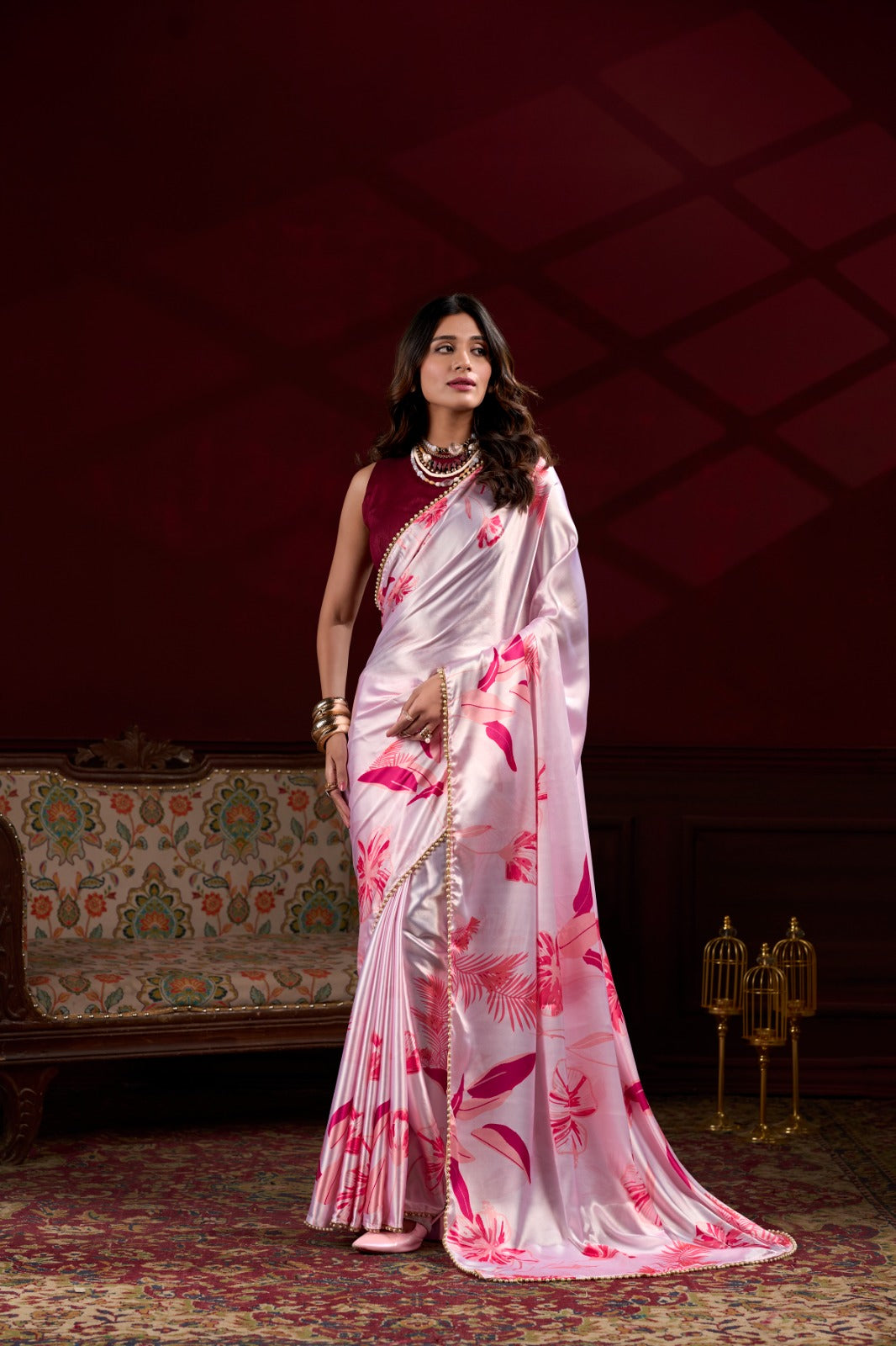 Satin Silk Saree