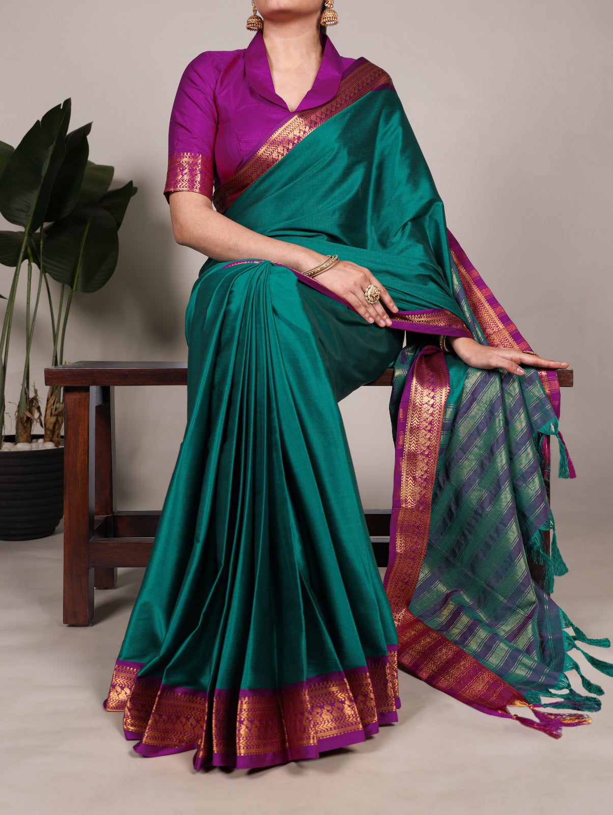 Aura Silk Zari Weaving Work Saree