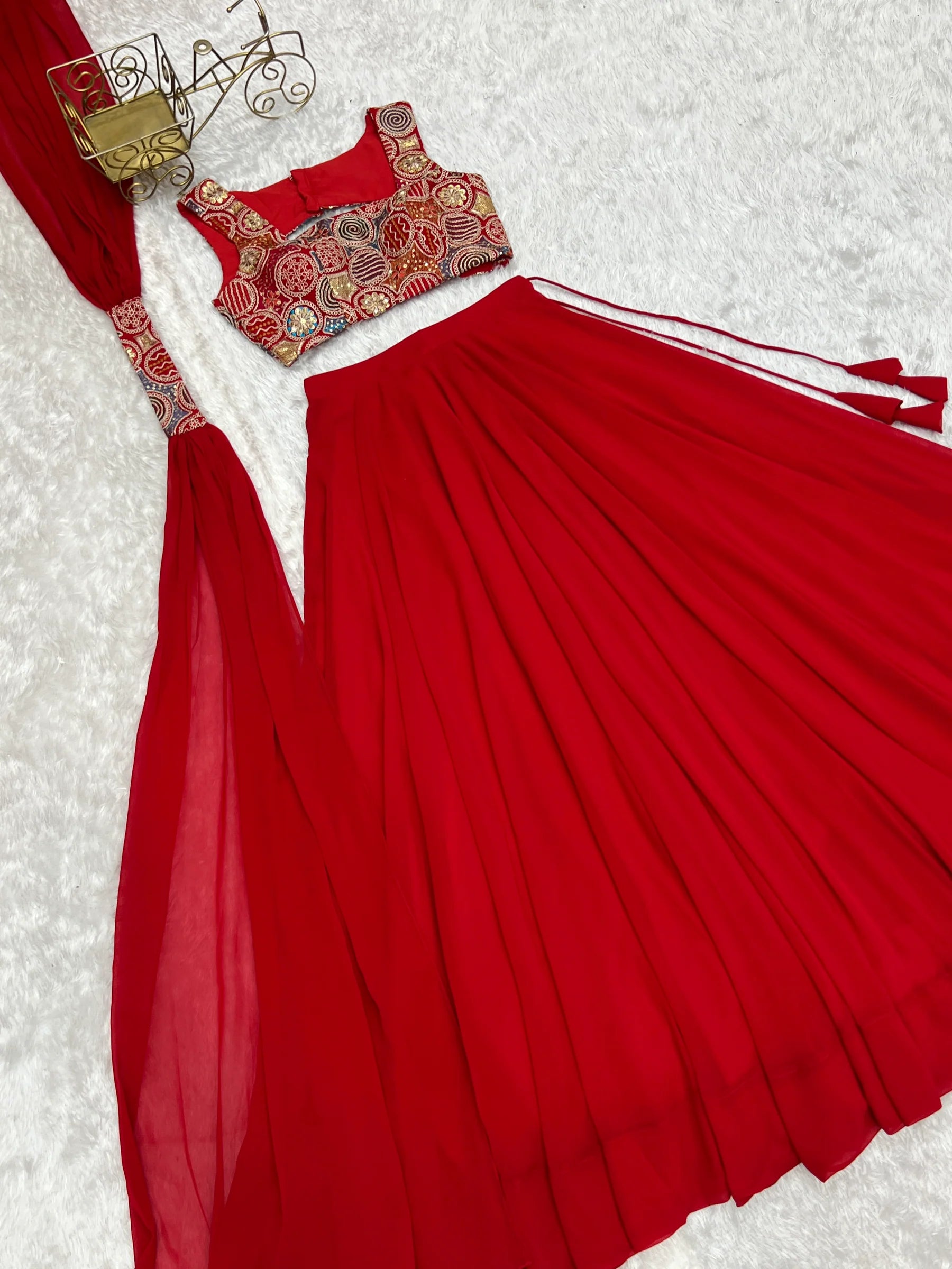Elegant Ready to wear Anarkali Suit for Women | Designer Bandhej Work Ethnic Wear