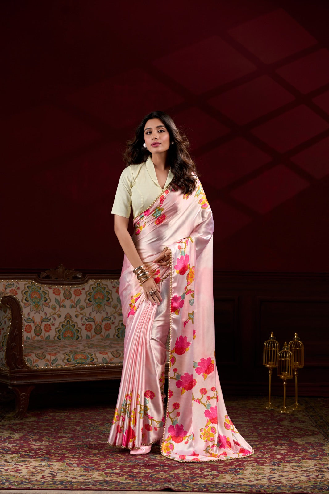 Satin Silk Saree
