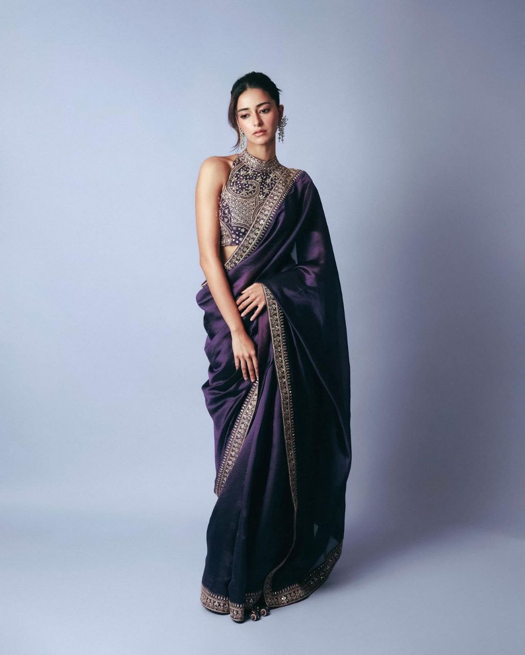 Ananya Panday inspired designer saree
