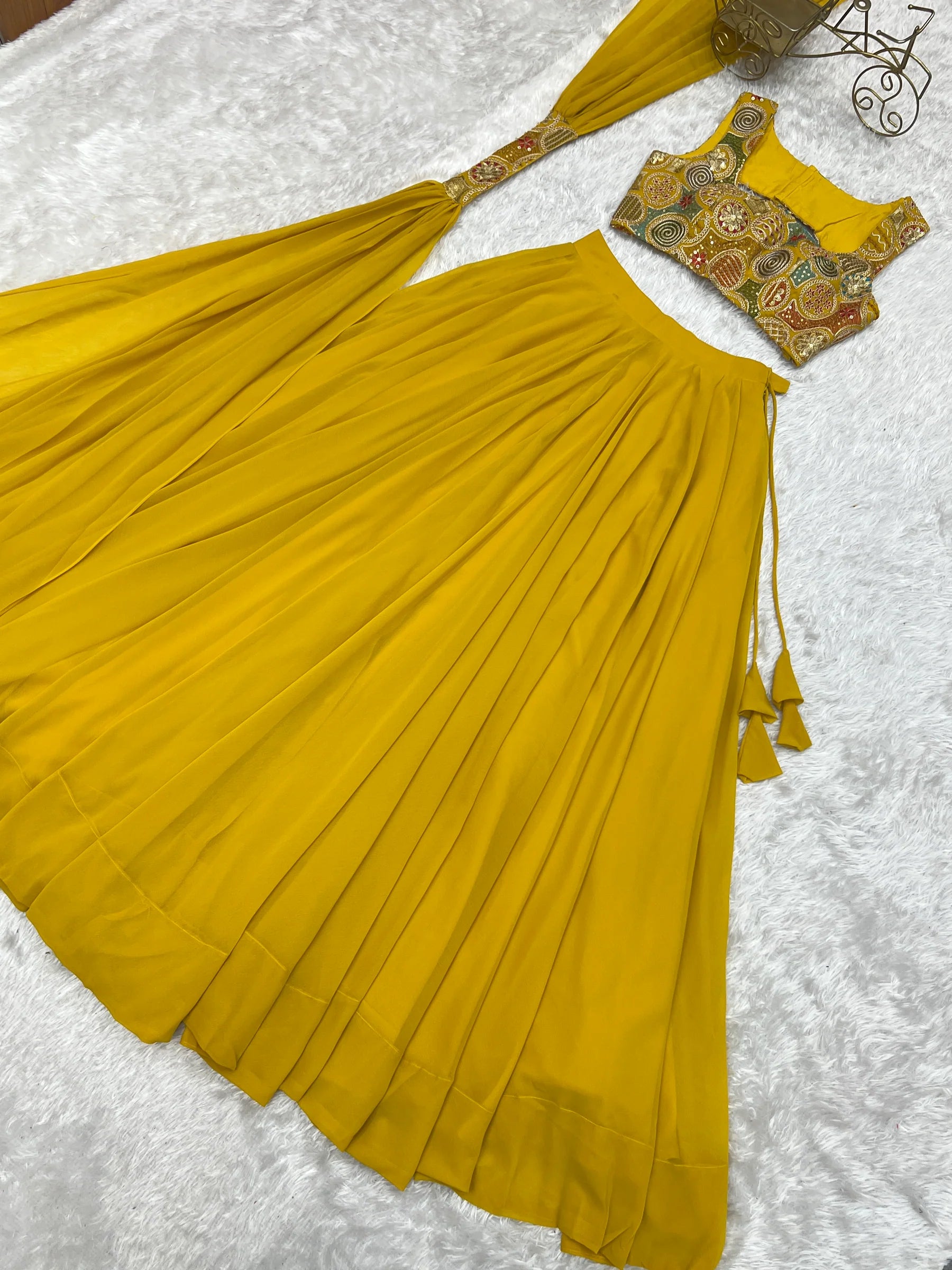 Elegant Ready to wear Anarkali Suit for Women | Designer Bandhej Work Ethnic Wear
