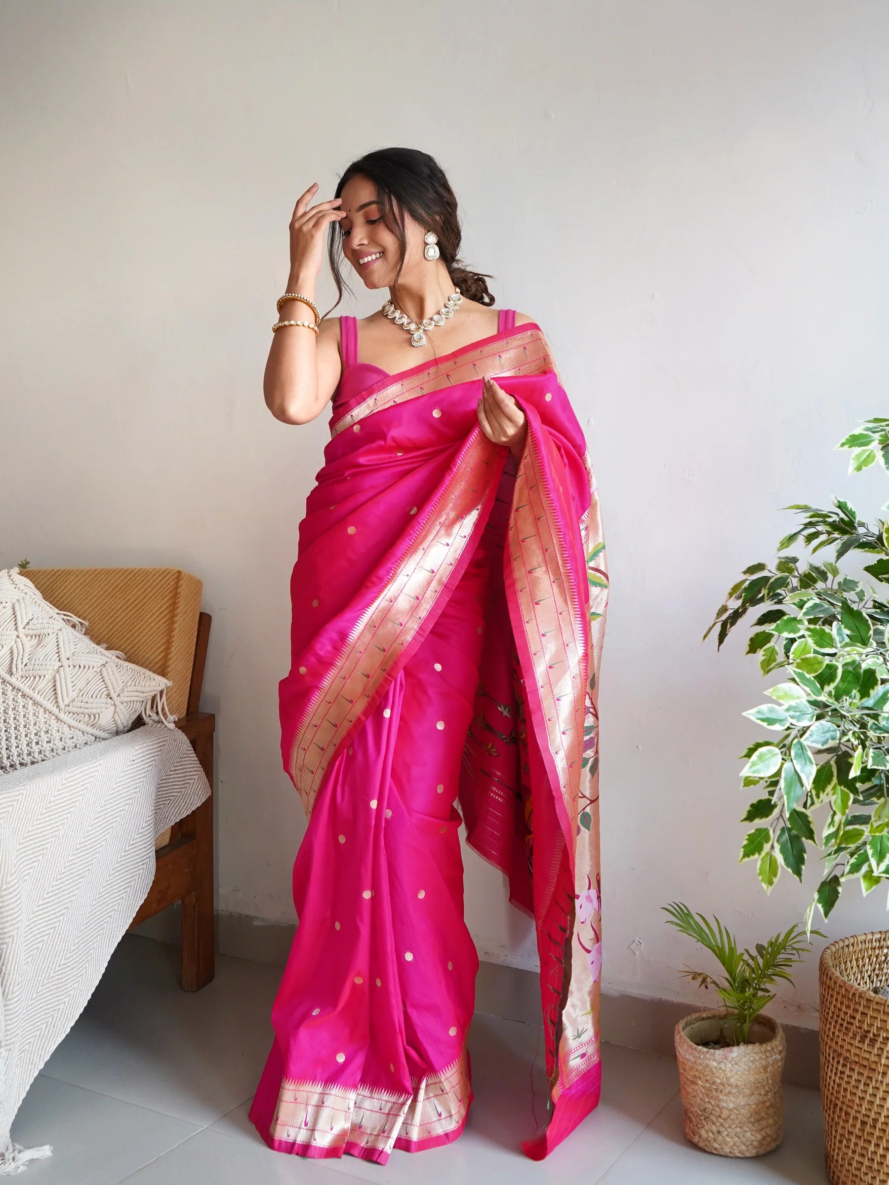 PURE BANARASI SILK SAREE WITH ZARI WEAVING