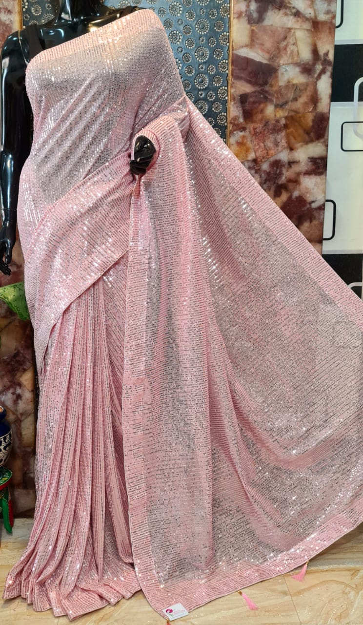 Celebrity inspired beautyful sequence saree