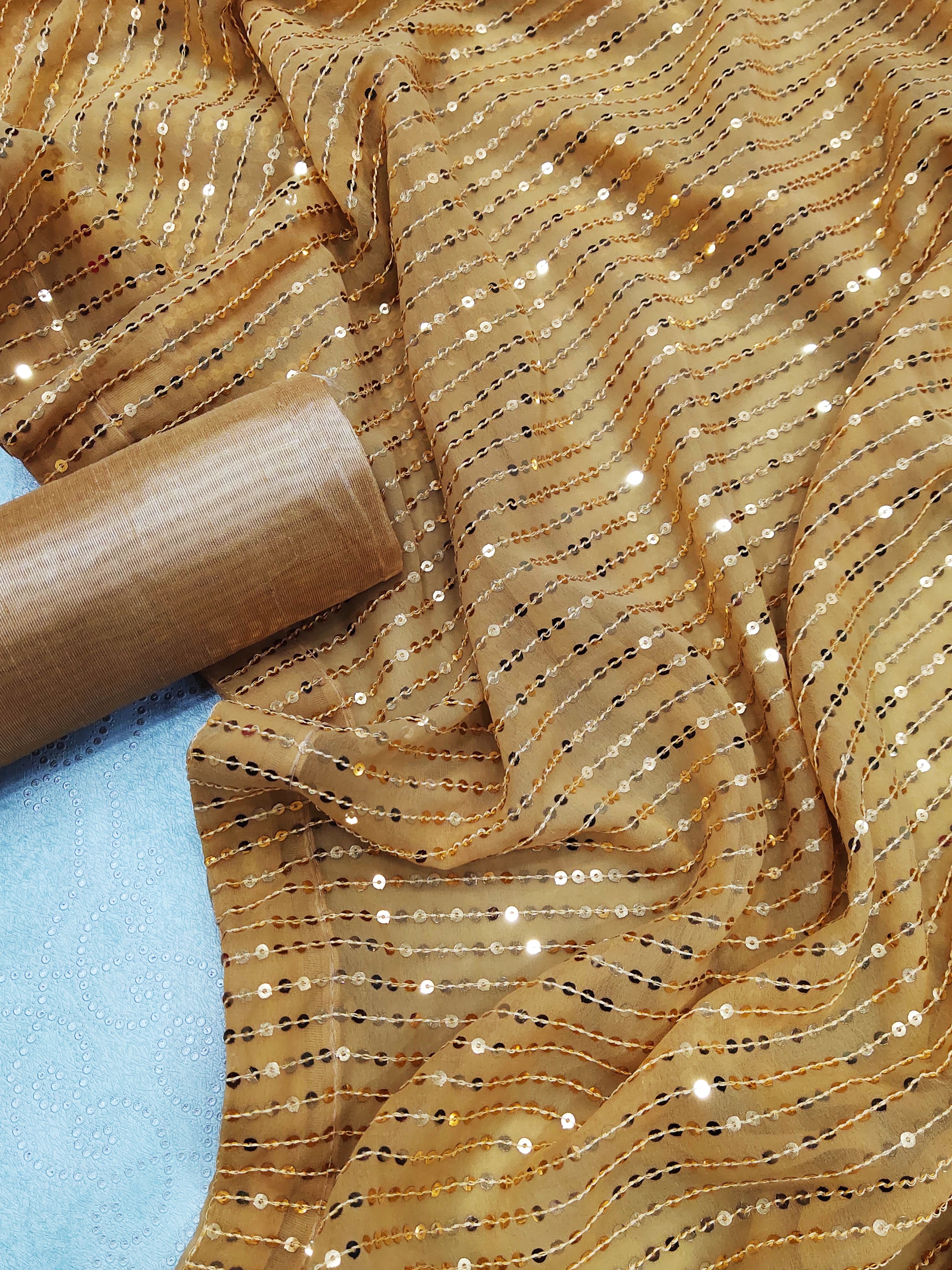 Celebrity Style Beautyful sequence saree