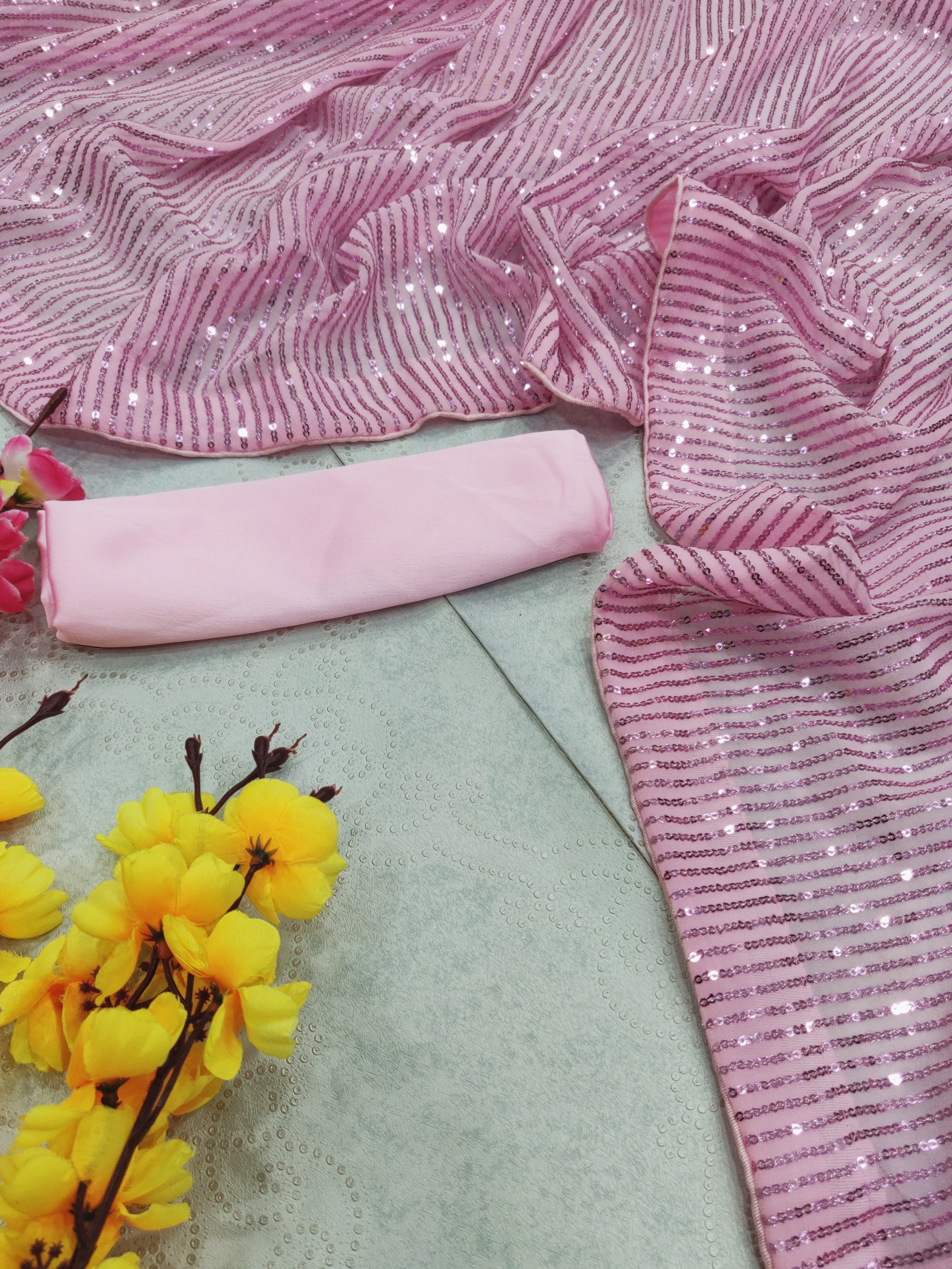 Celebrity inspired beautyful sequence saree