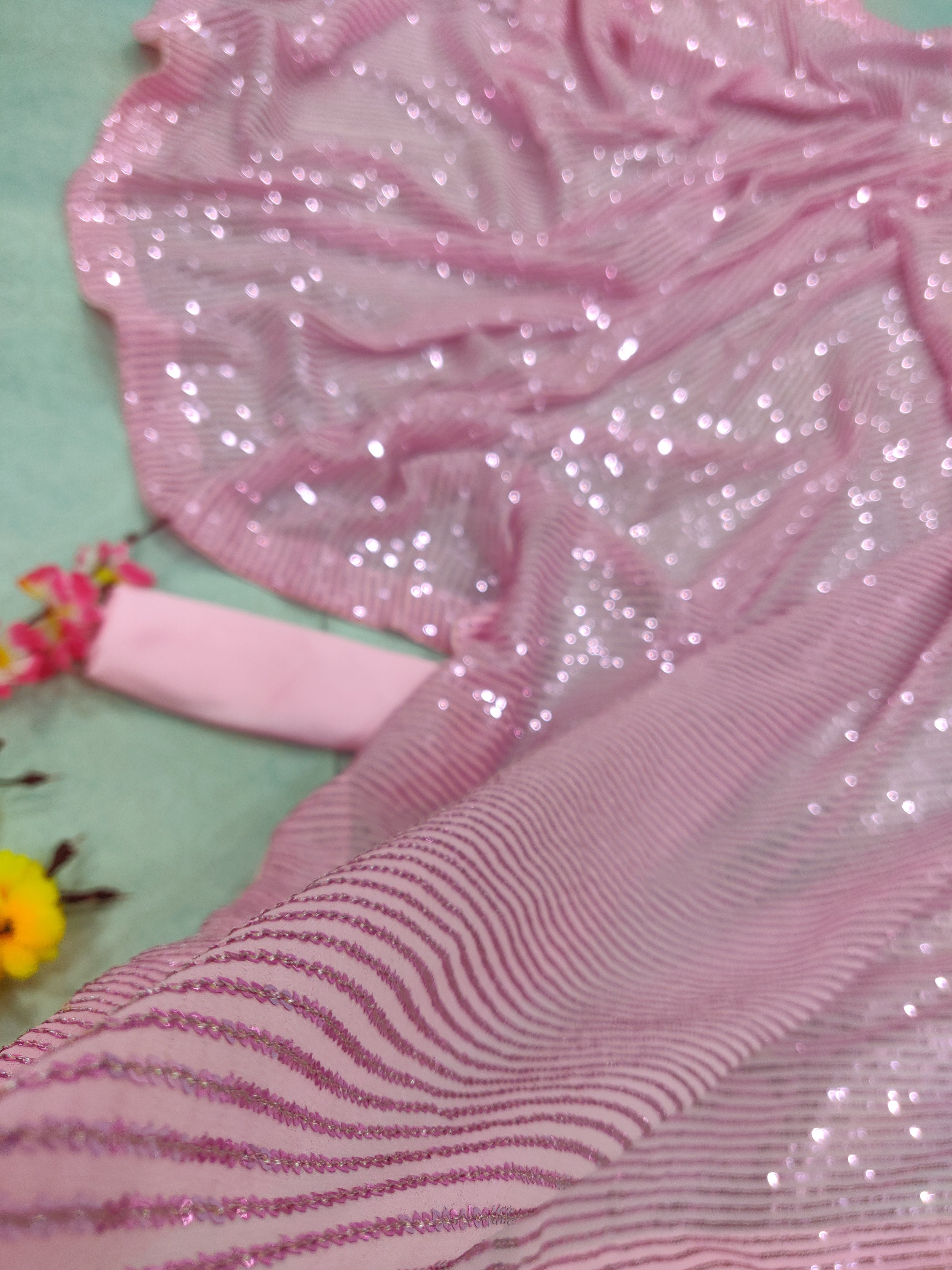 Celebrity inspired beautyful sequence saree