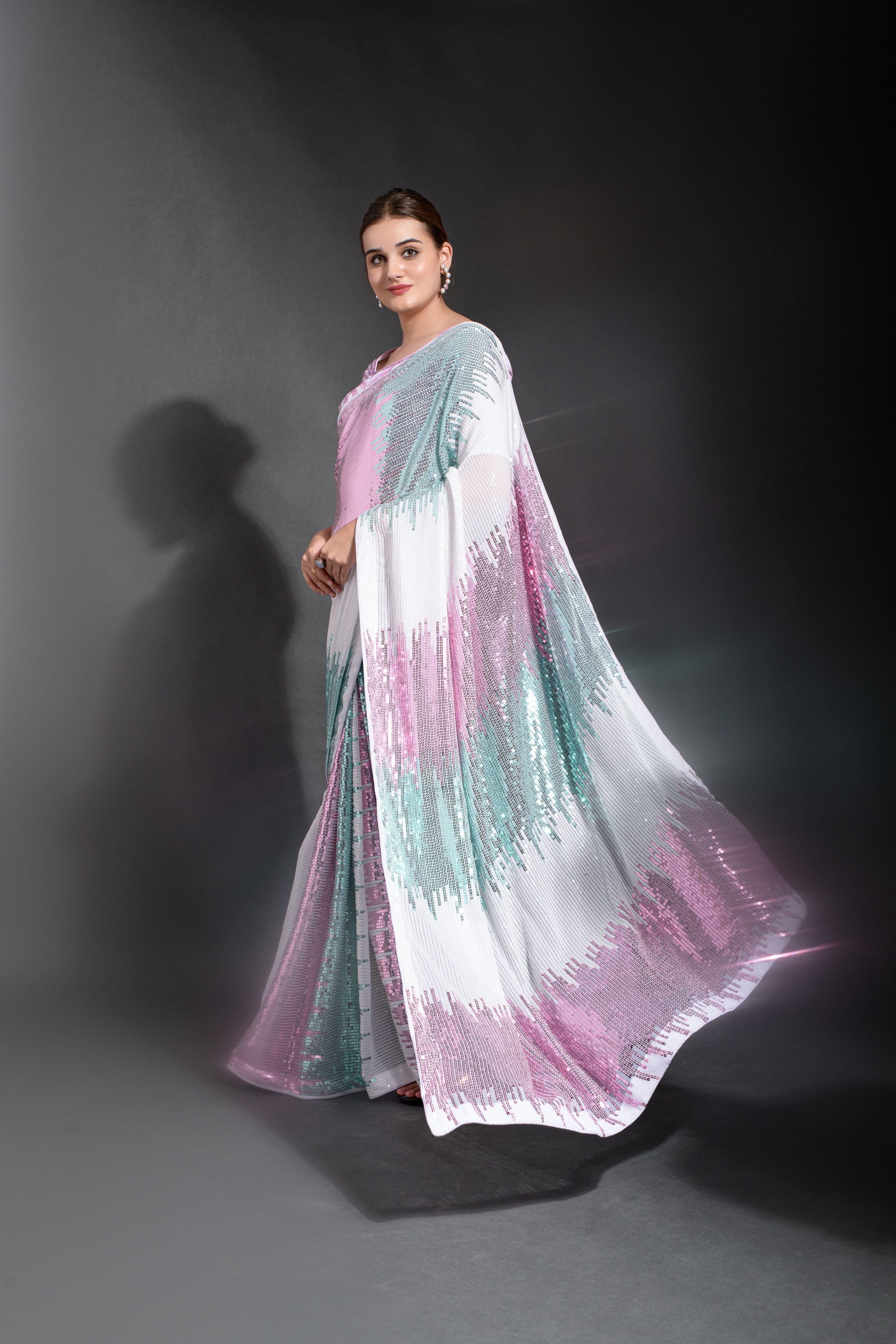 Celebrity inspired Beautiful SequanceSaree