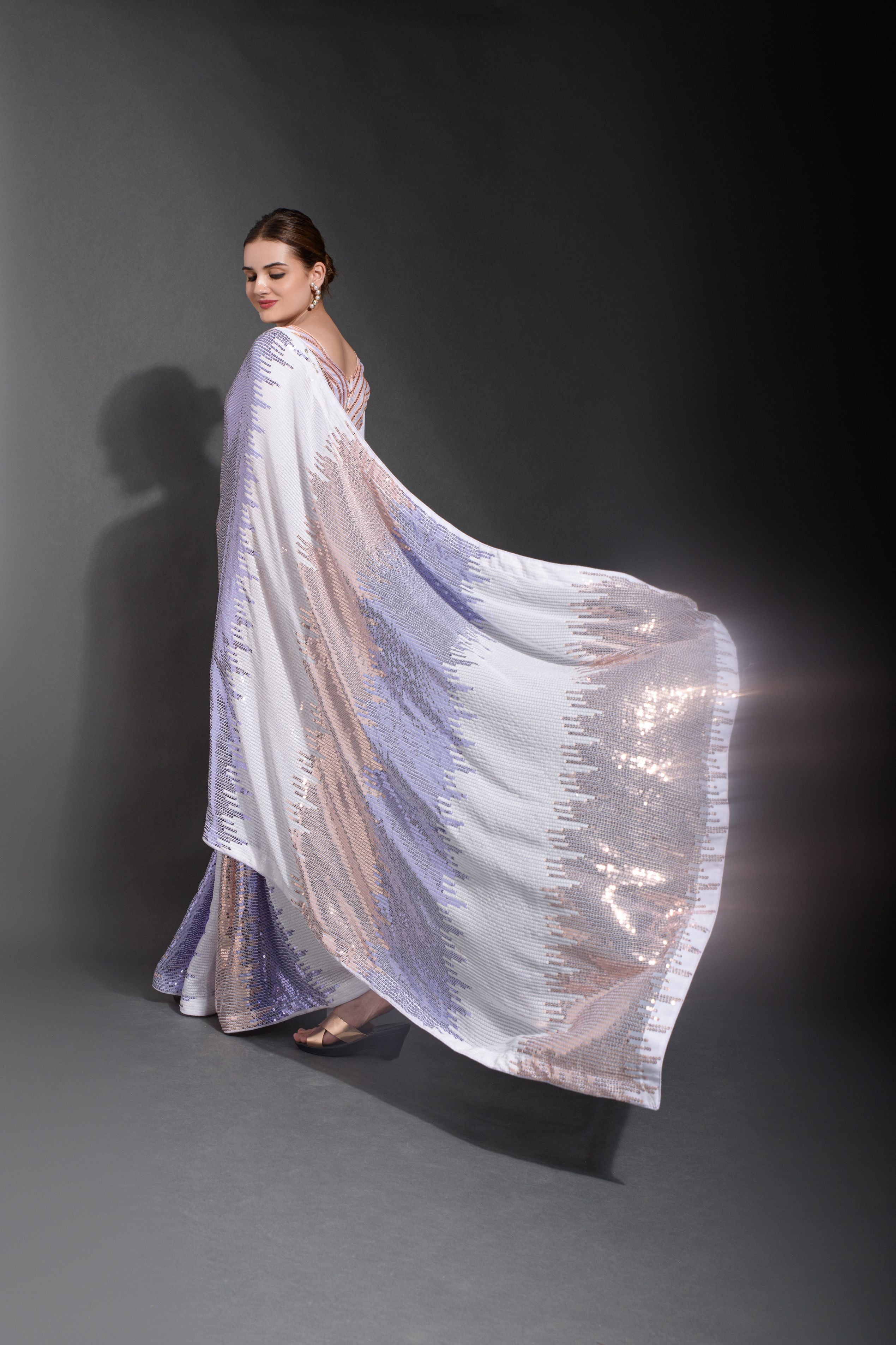 Celebrity inspired Beautiful SequanceSaree