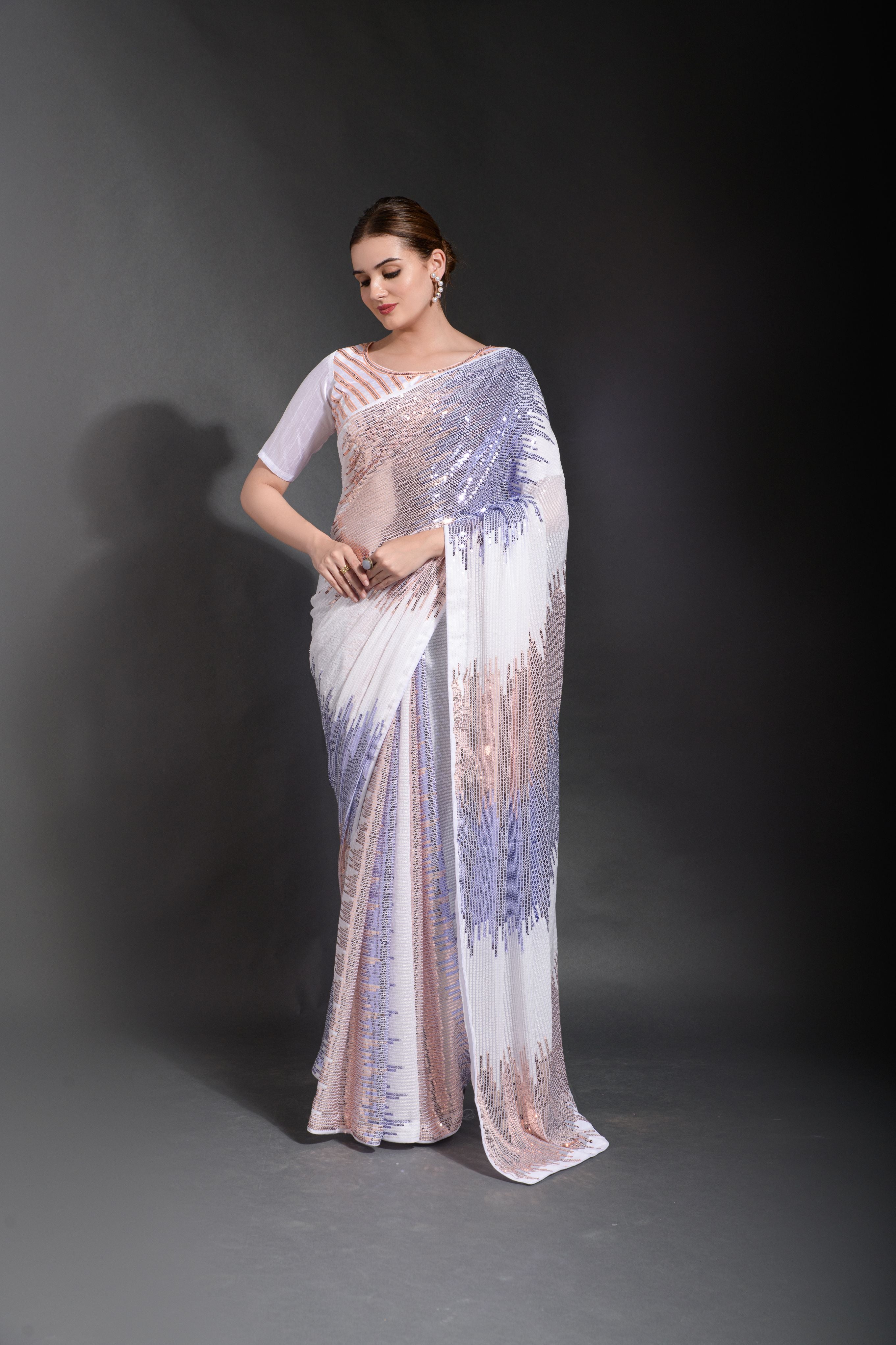 Celebrity inspired Beautiful SequanceSaree