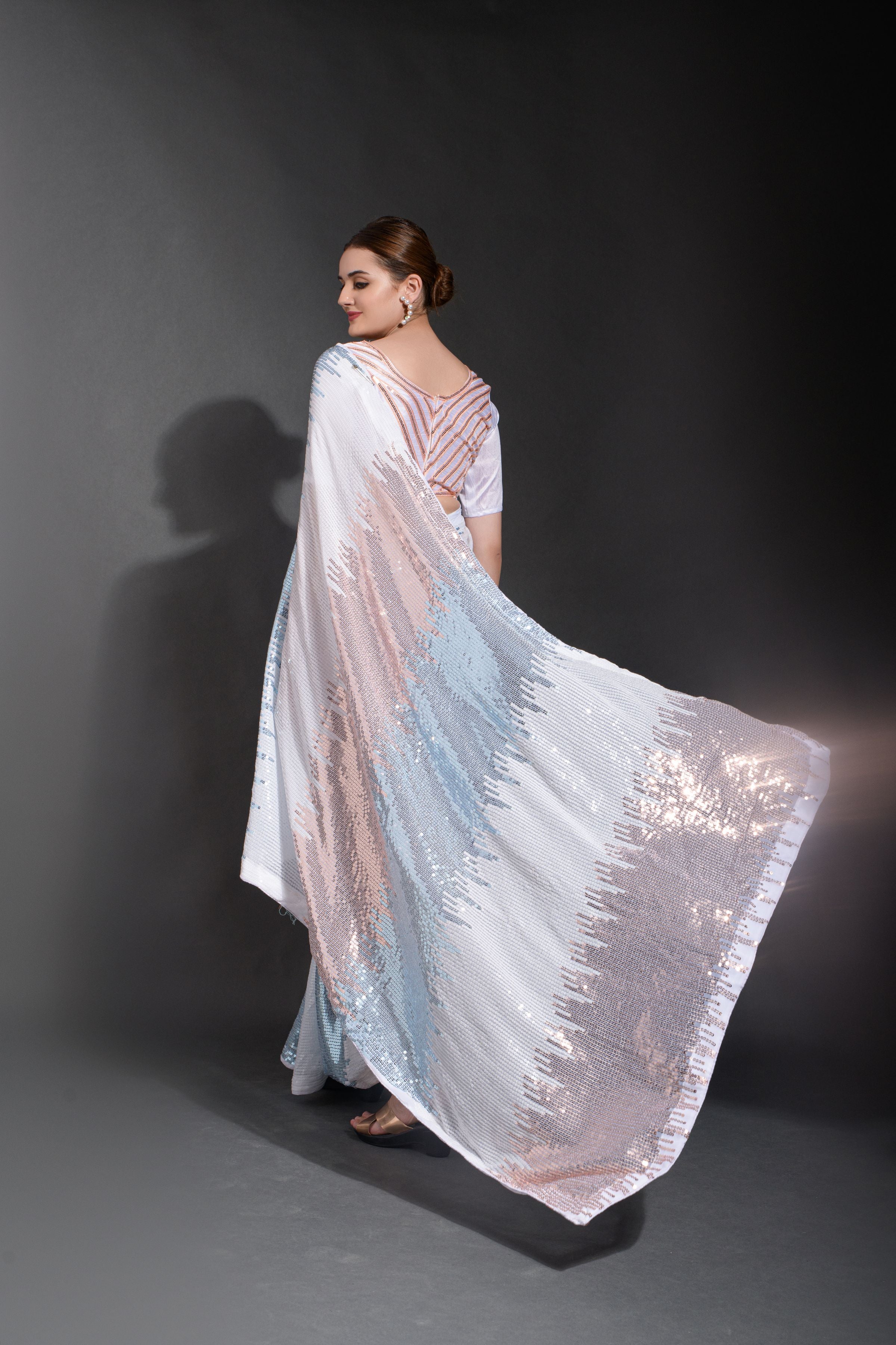 Celebrity inspired Beautiful SequanceSaree